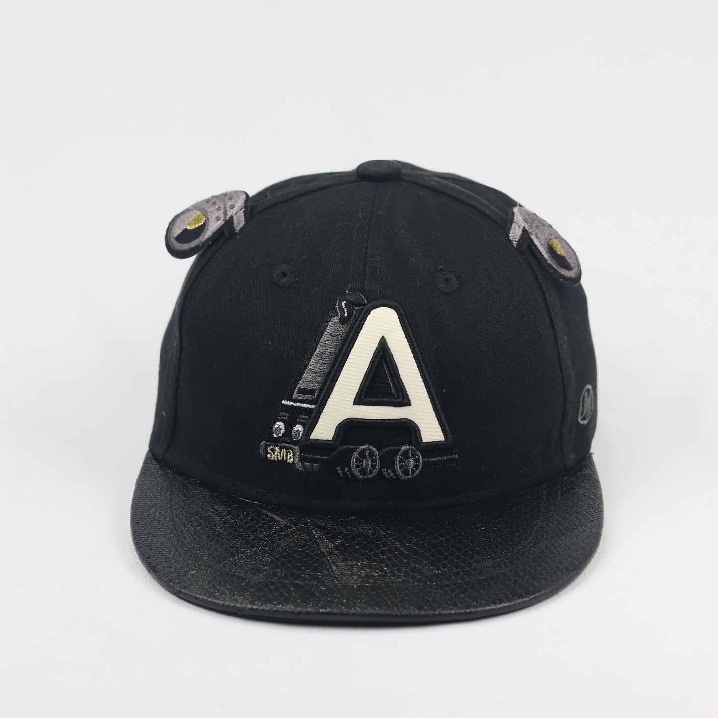 Black Textured Brim Kids Baseball Cap - Super Massive Bound SMB