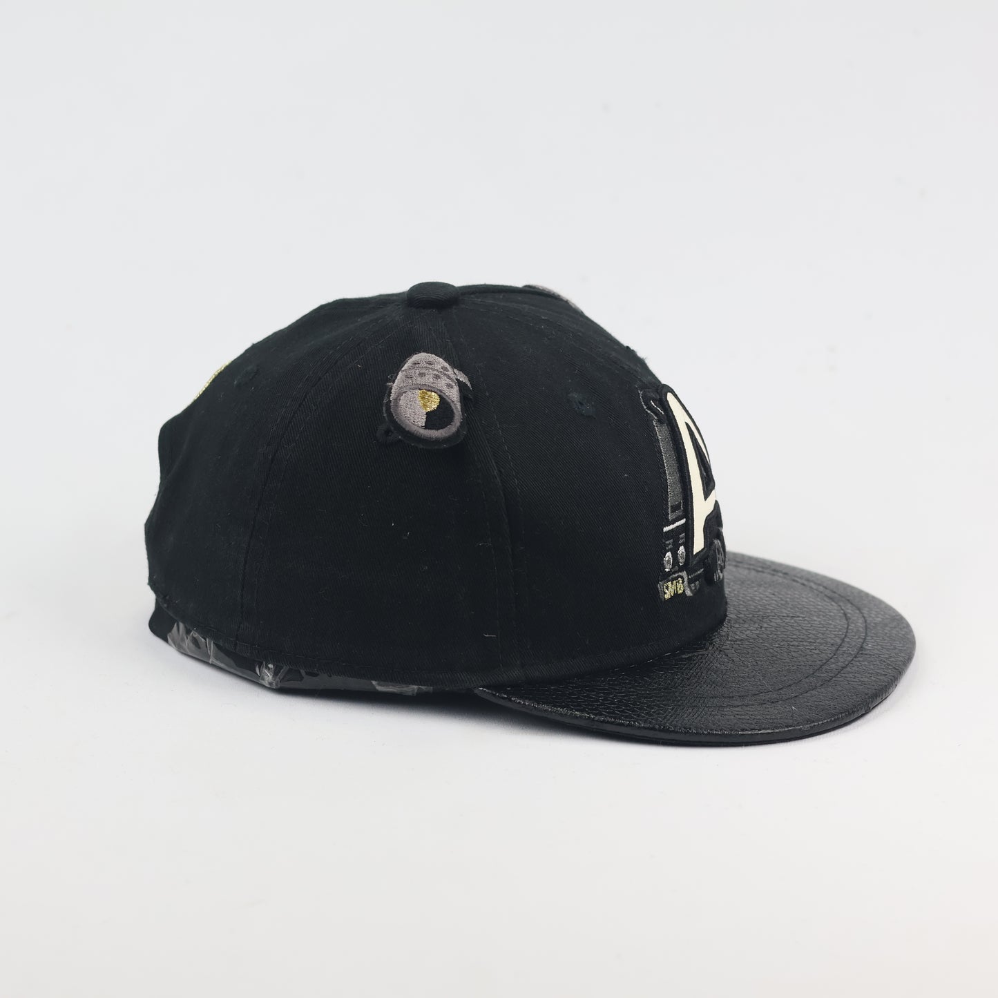 Black Textured Brim Kids Baseball Cap - Super Massive Bound SMB