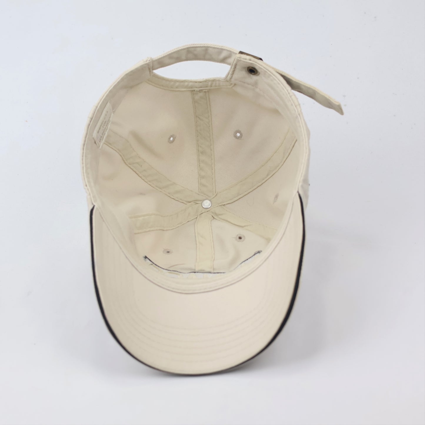 Monte Carlo Monaco Flag Patch Souvenir Thrifted Hat - Cream