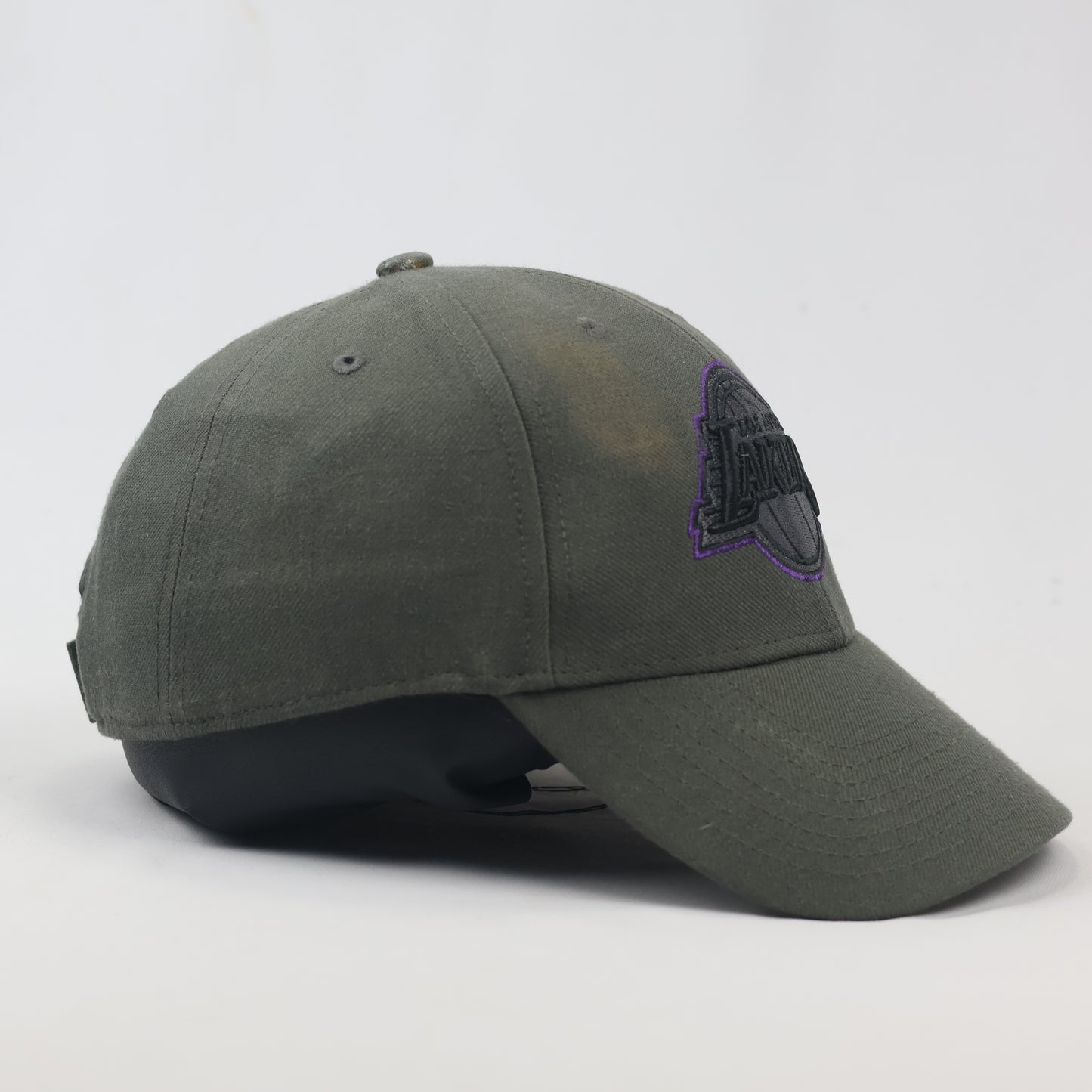 '47 Brand Los Angeles Lakers Olive Green Embroidered NBA Dad Thrifted Hat