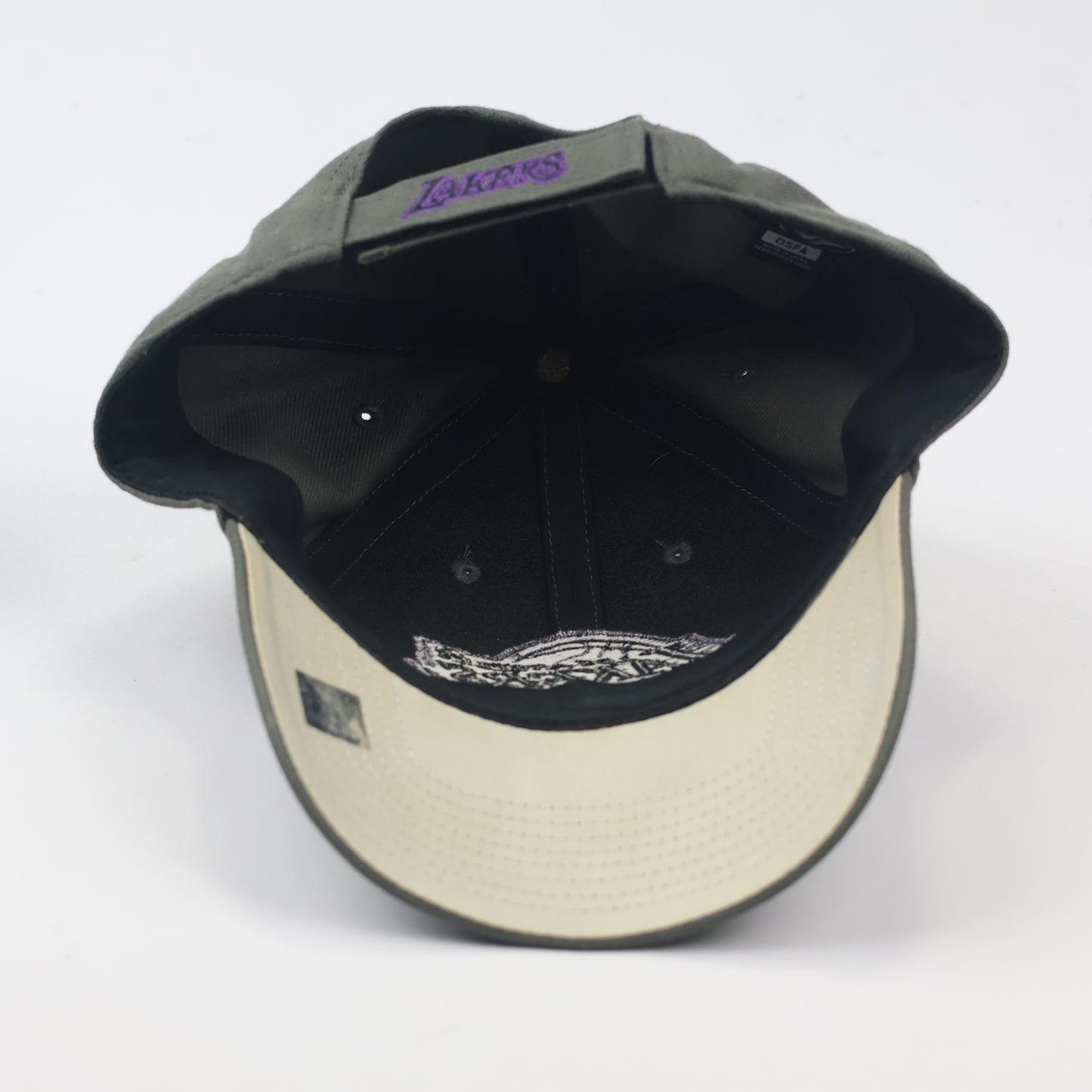 '47 Brand Los Angeles Lakers Olive Green Embroidered NBA Dad Thrifted Hat