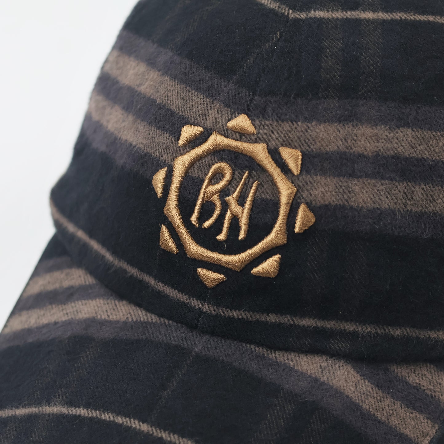 Premium Ben Hogan Earth Tone Striped Winter Thrifted Baseball Hat - One Size