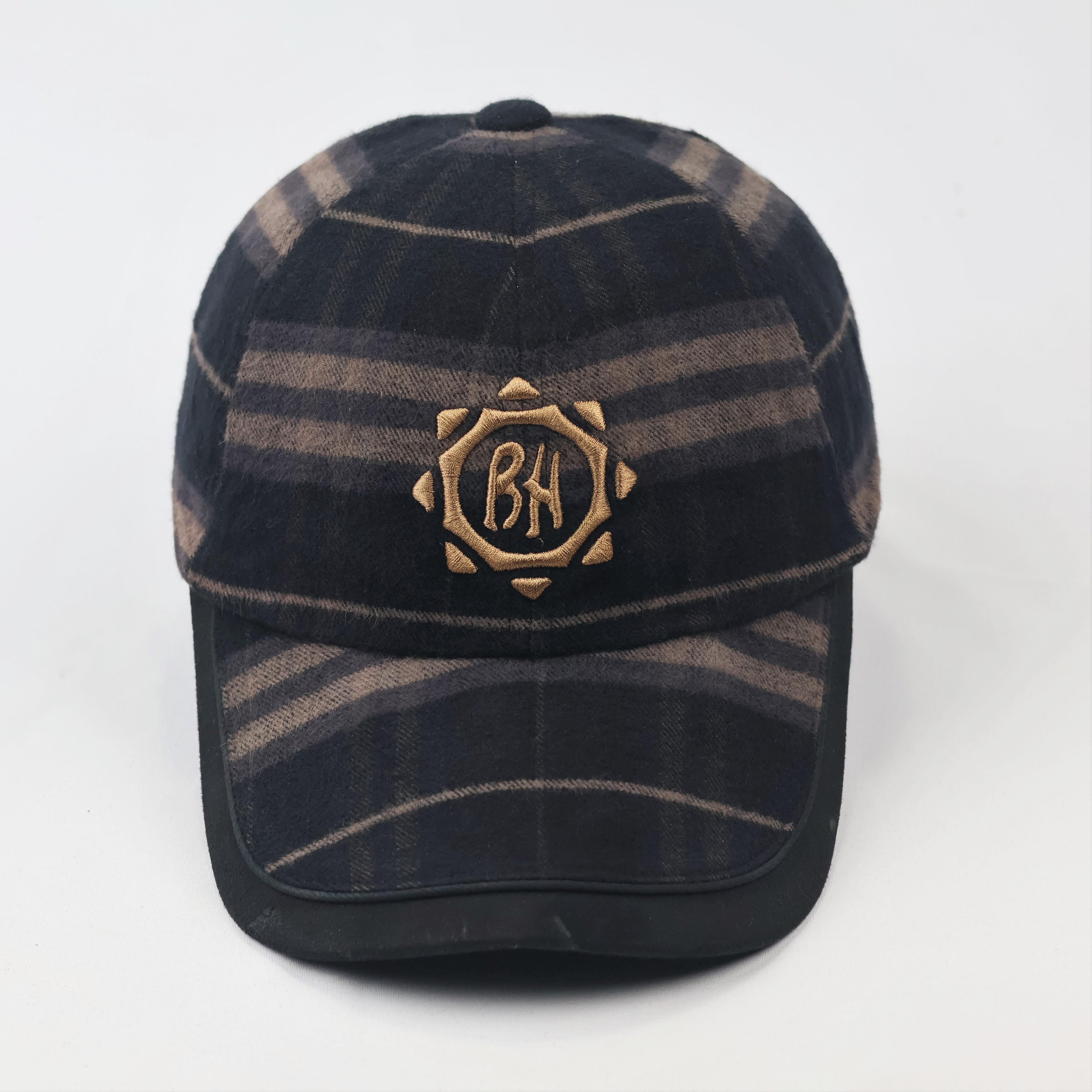 Premium Ben Hogan Earth Tone Striped Winter Thrifted Baseball Hat - One Size