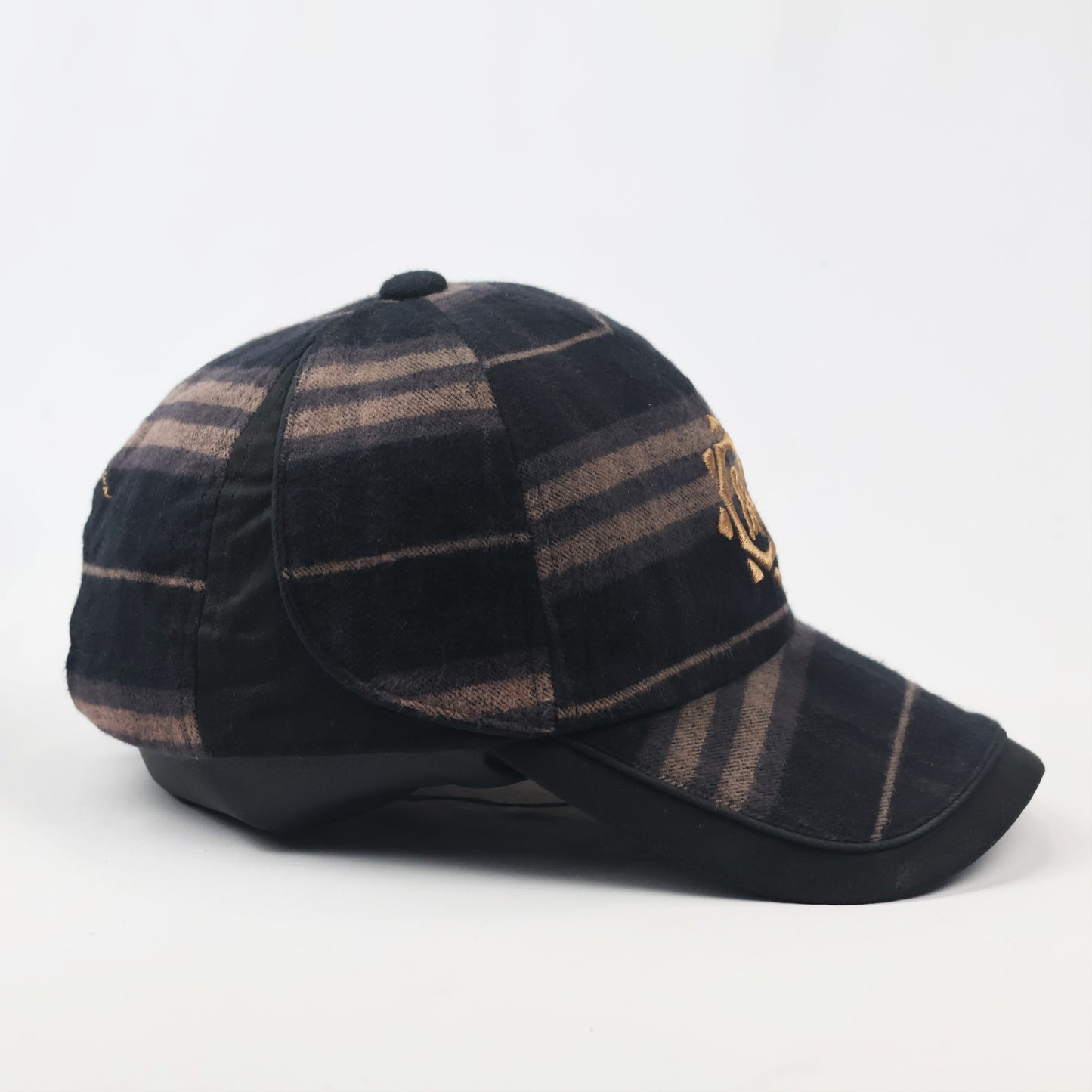 Premium Ben Hogan Earth Tone Striped Winter Thrifted Baseball Hat - One Size
