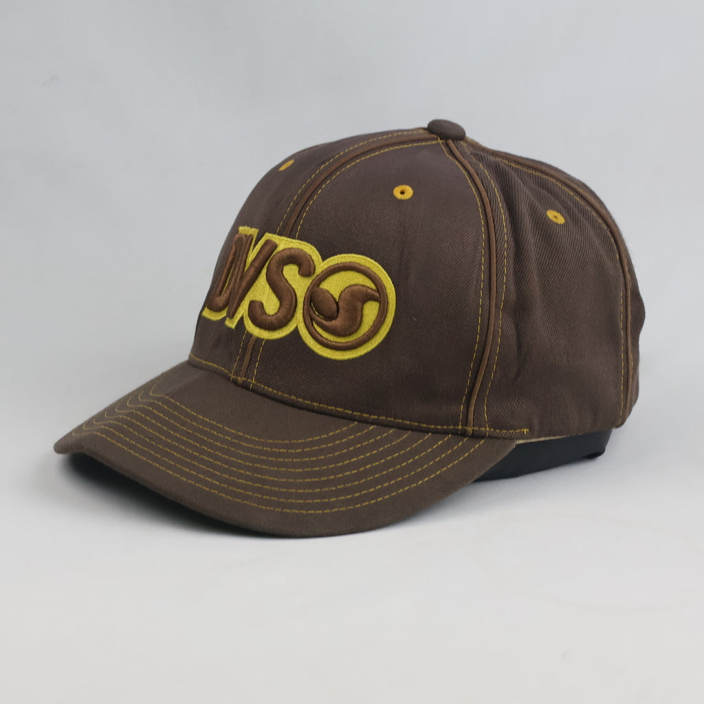 Thrifted Brown & Yellow DVS In The Skateboard Tradition Fitted Hat (58-60cm) | 10434