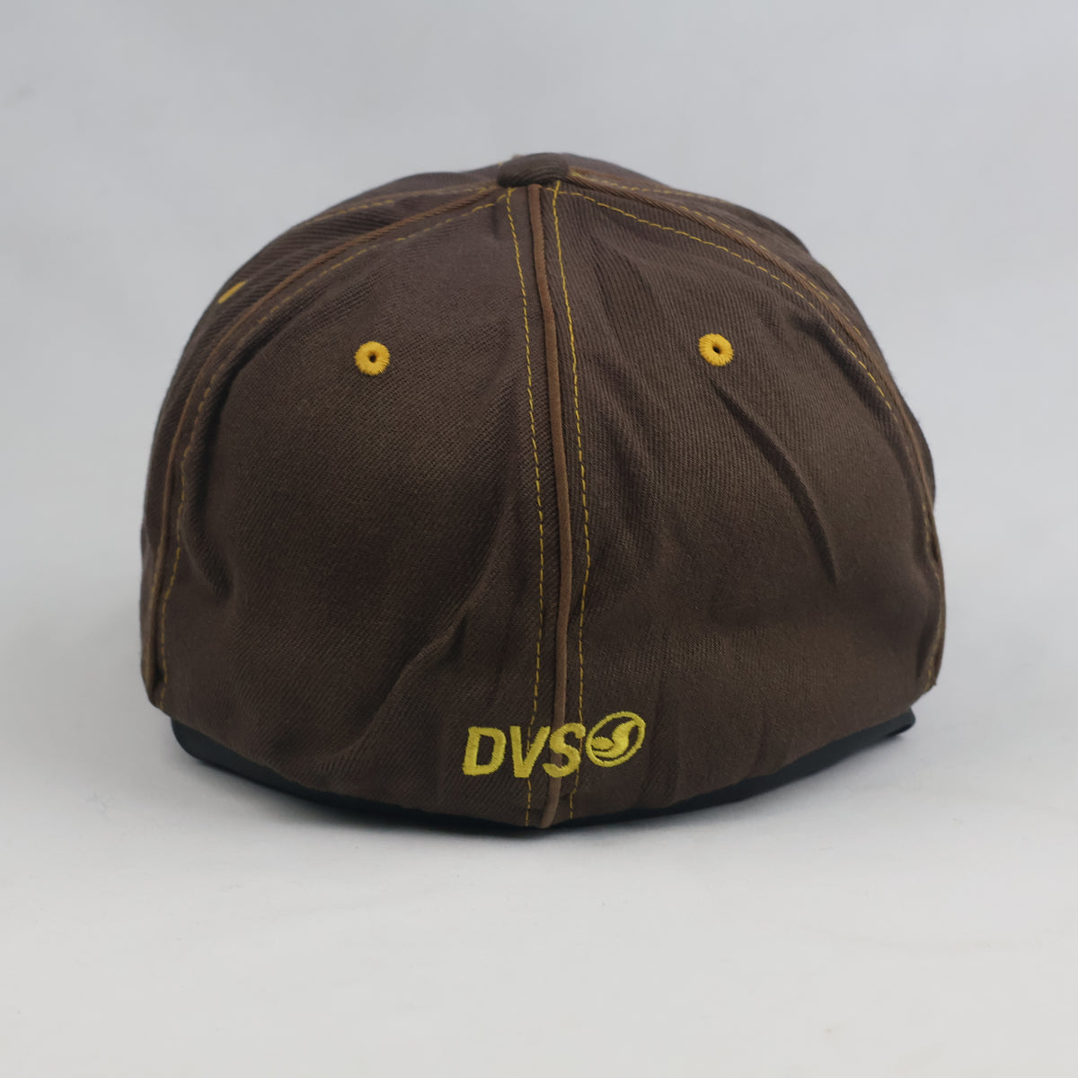 Thrifted Brown & Yellow DVS In The Skateboard Tradition Fitted Hat (58-60cm) | 10434