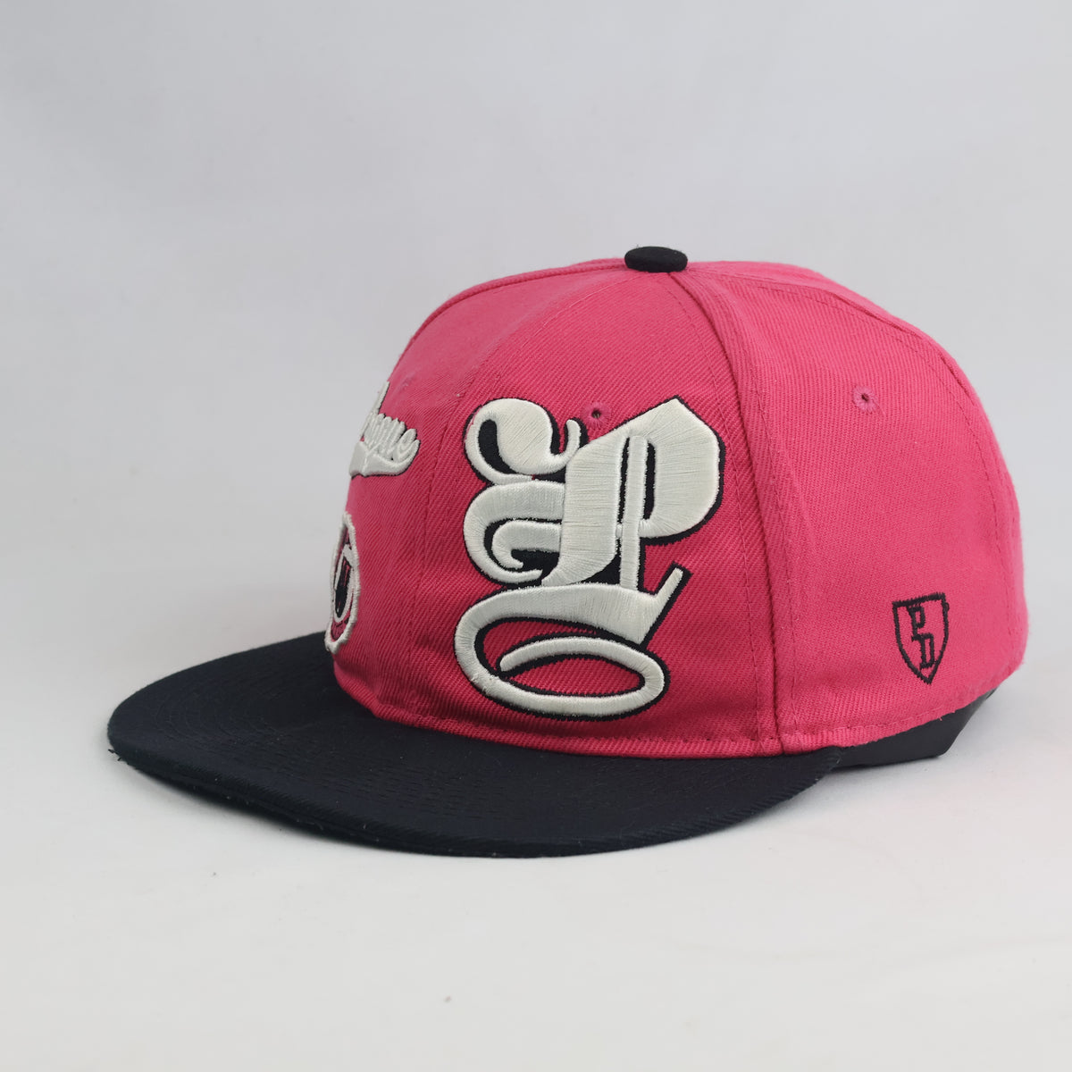Thrifted Prague Designs Old English P Flat Brim Cap (57-59cm) | 10439