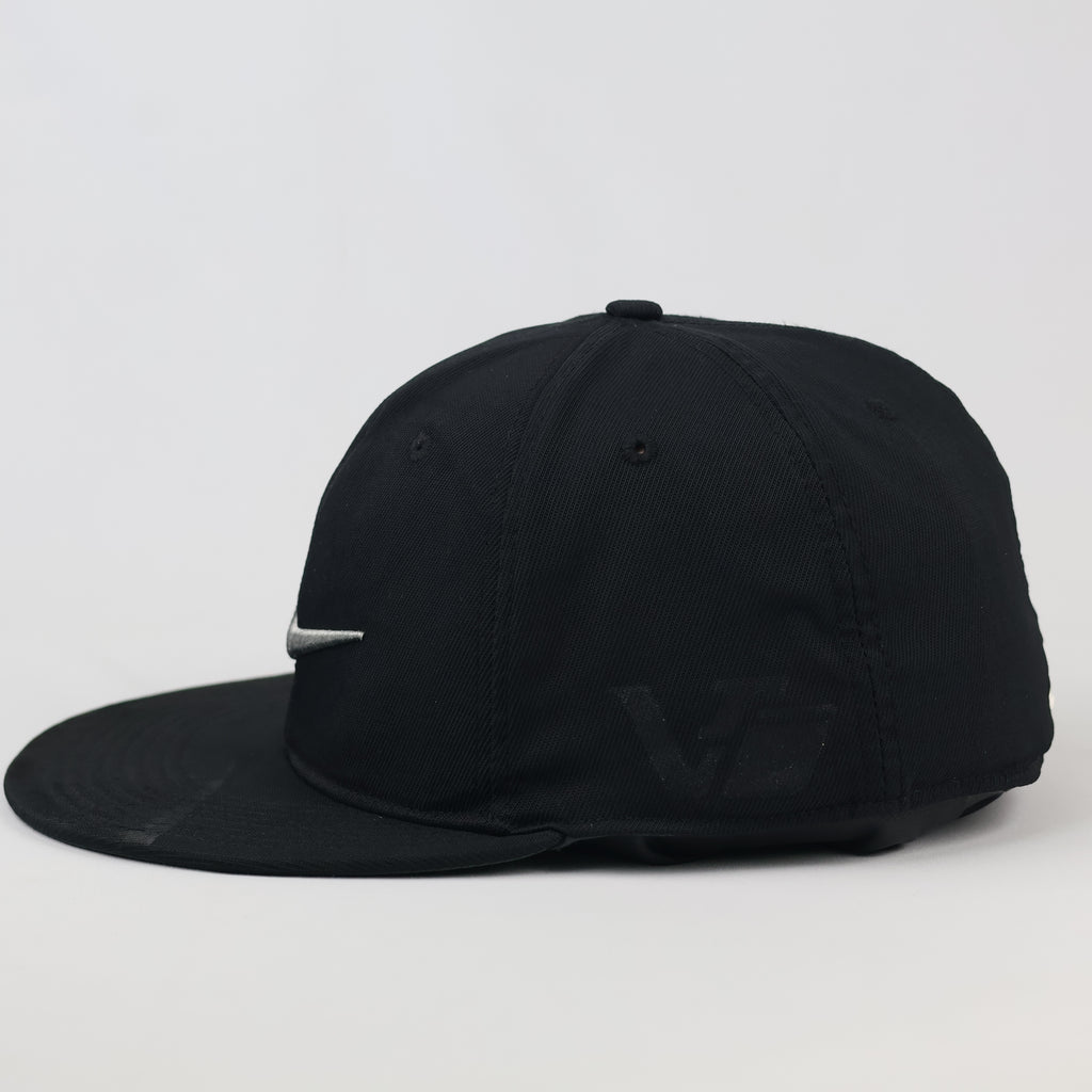 Nike Golf Flexfit Flat Bill Sport Hat | Thrifted Black Cap 58-60cm