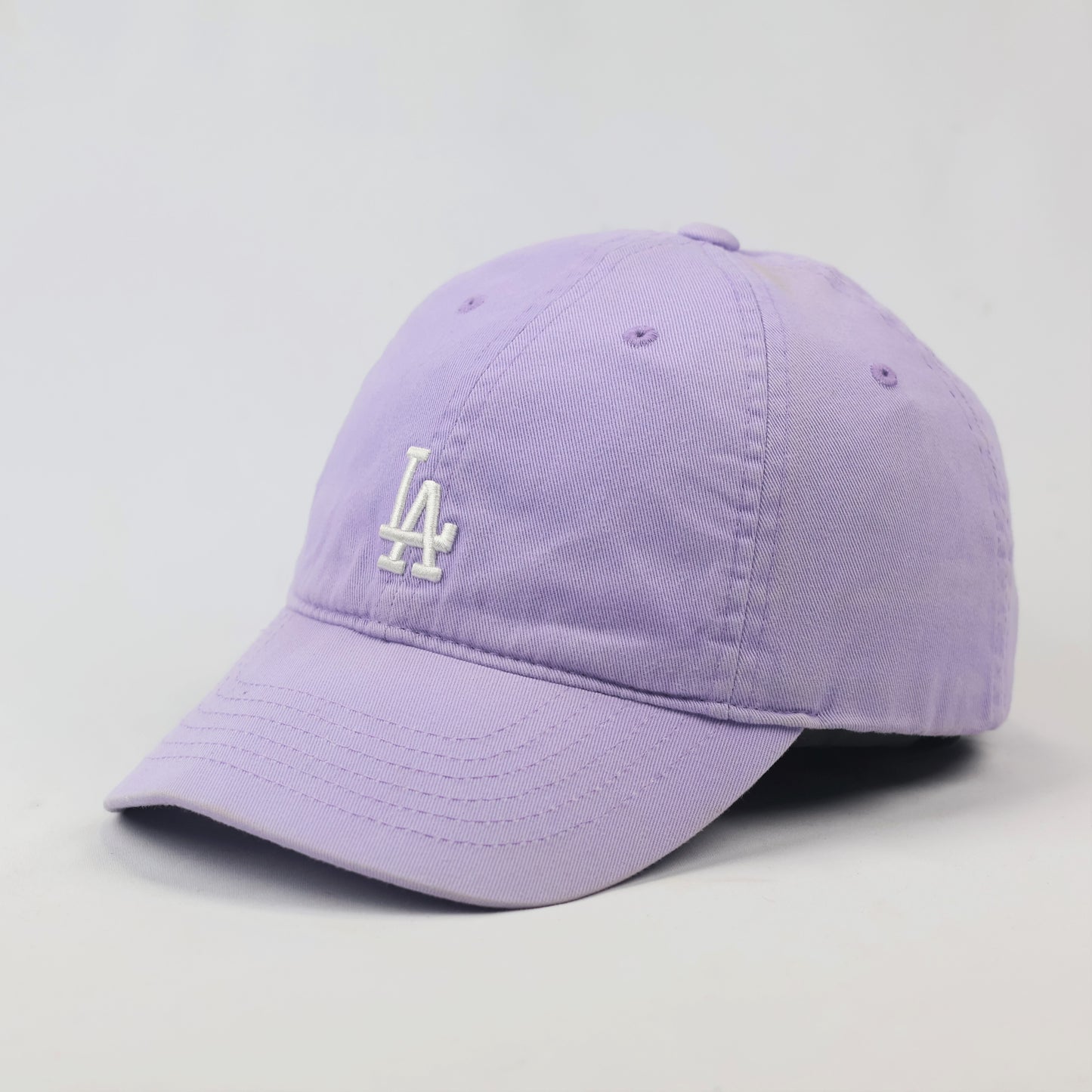 Vintage-Style Lavender LA Dodgers Thrifted Strapback Cap - Major League Baseball