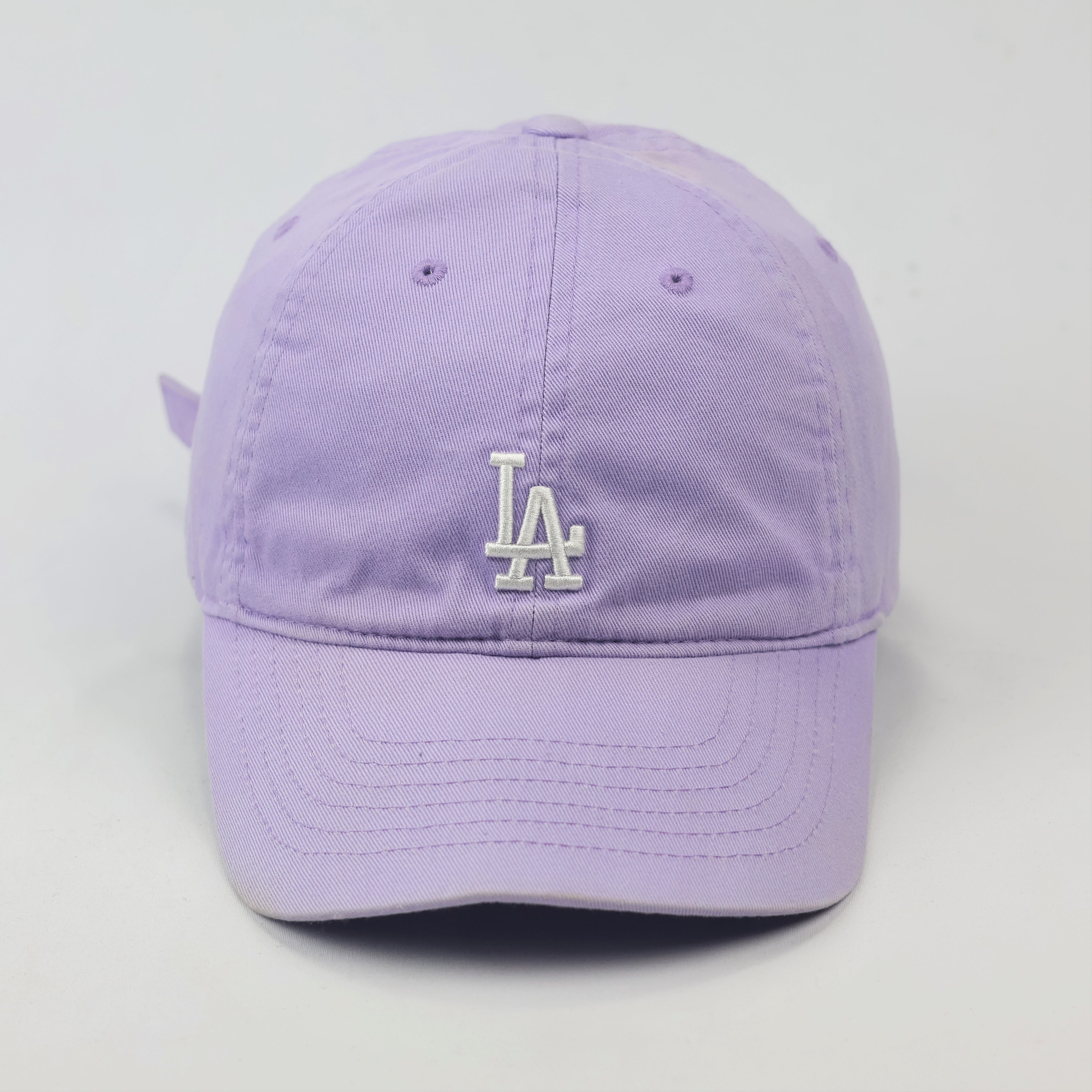 Vintage-Style Lavender LA Dodgers Thrifted Strapback Cap - Major League Baseball