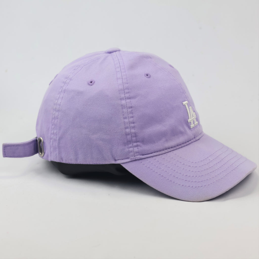 Vintage-Style Lavender LA Dodgers Thrifted Strapback Cap - Major League Baseball