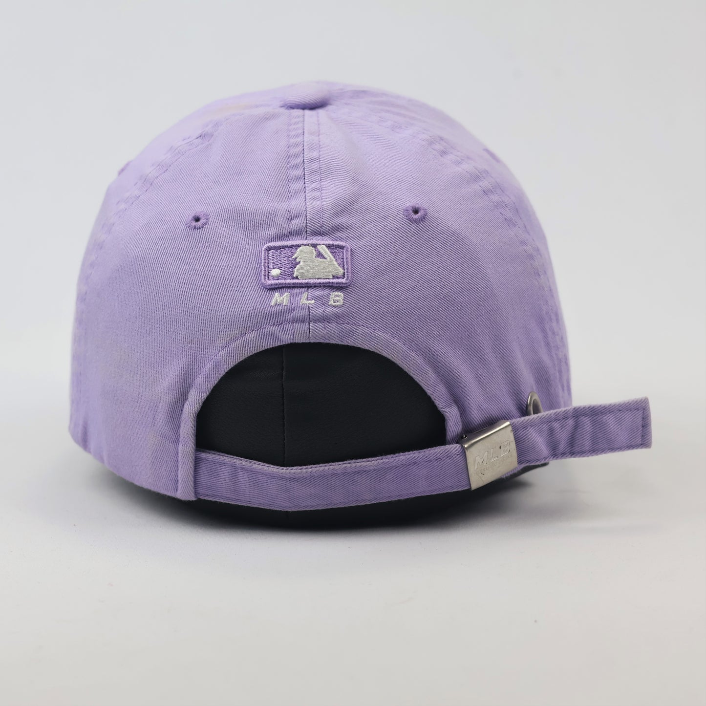 Vintage-Style Lavender LA Dodgers Thrifted Strapback Cap - Major League Baseball