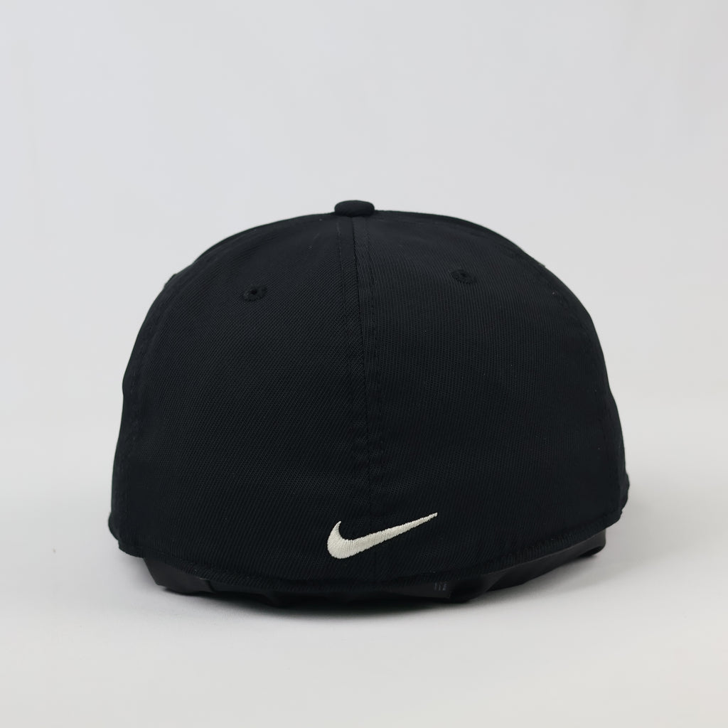 Nike Golf Flexfit Flat Bill Sport Hat | Thrifted Black Cap 58-60cm