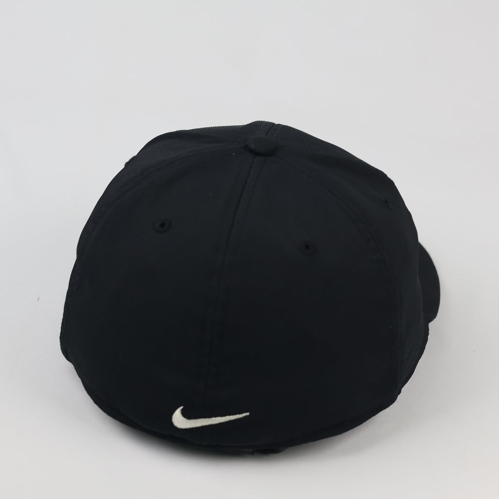 Nike Golf Flexfit Flat Bill Sport Hat | Thrifted Black Cap 58-60cm