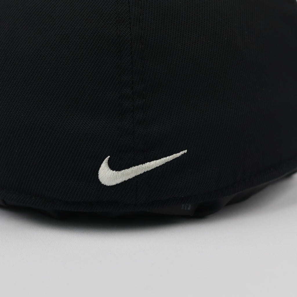Nike Golf Flexfit Flat Bill Sport Hat | Thrifted Black Cap 58-60cm