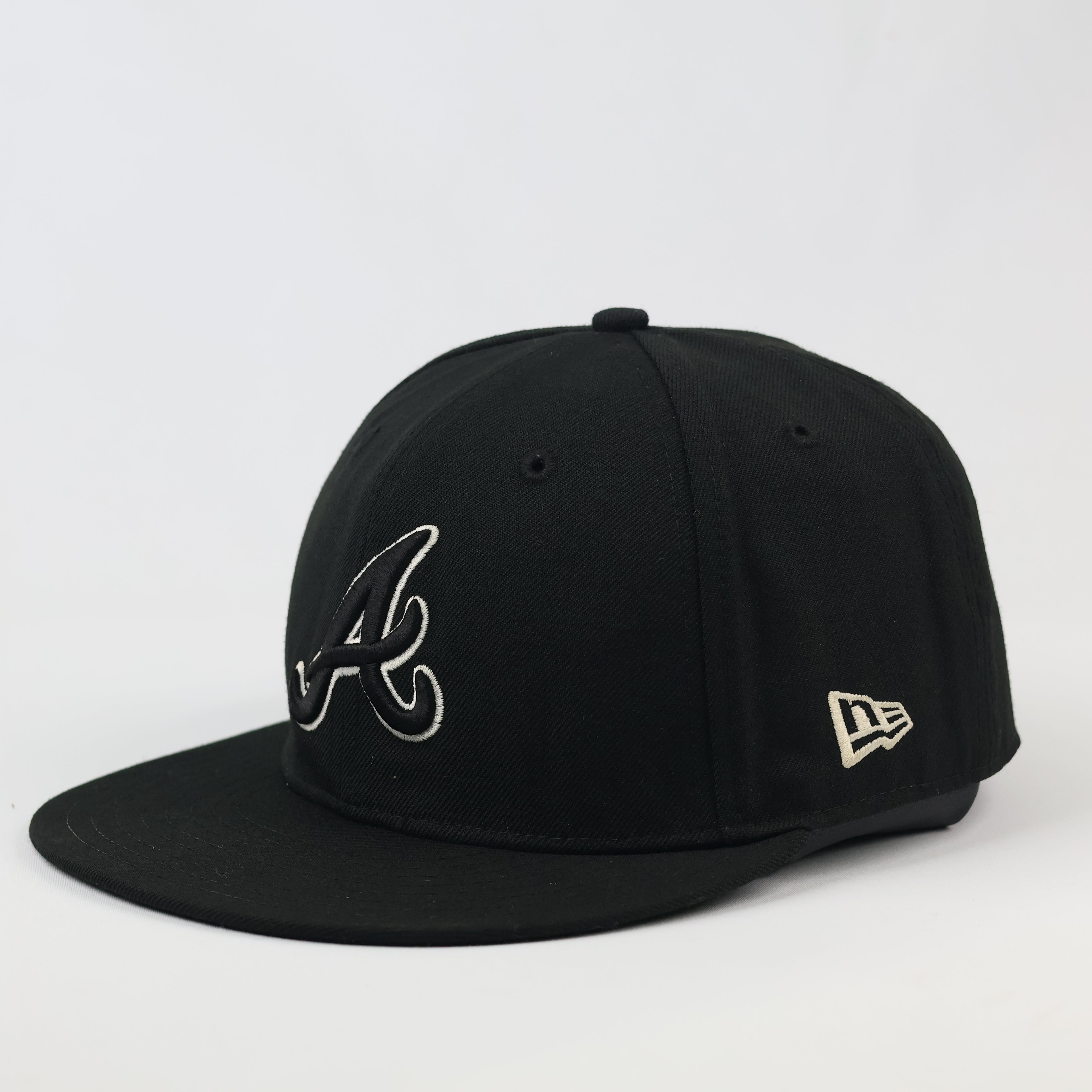 Classic New Era 59FIFTY Atlanta Braves Fitted Hat | Thrifted MLB Cap 58cm