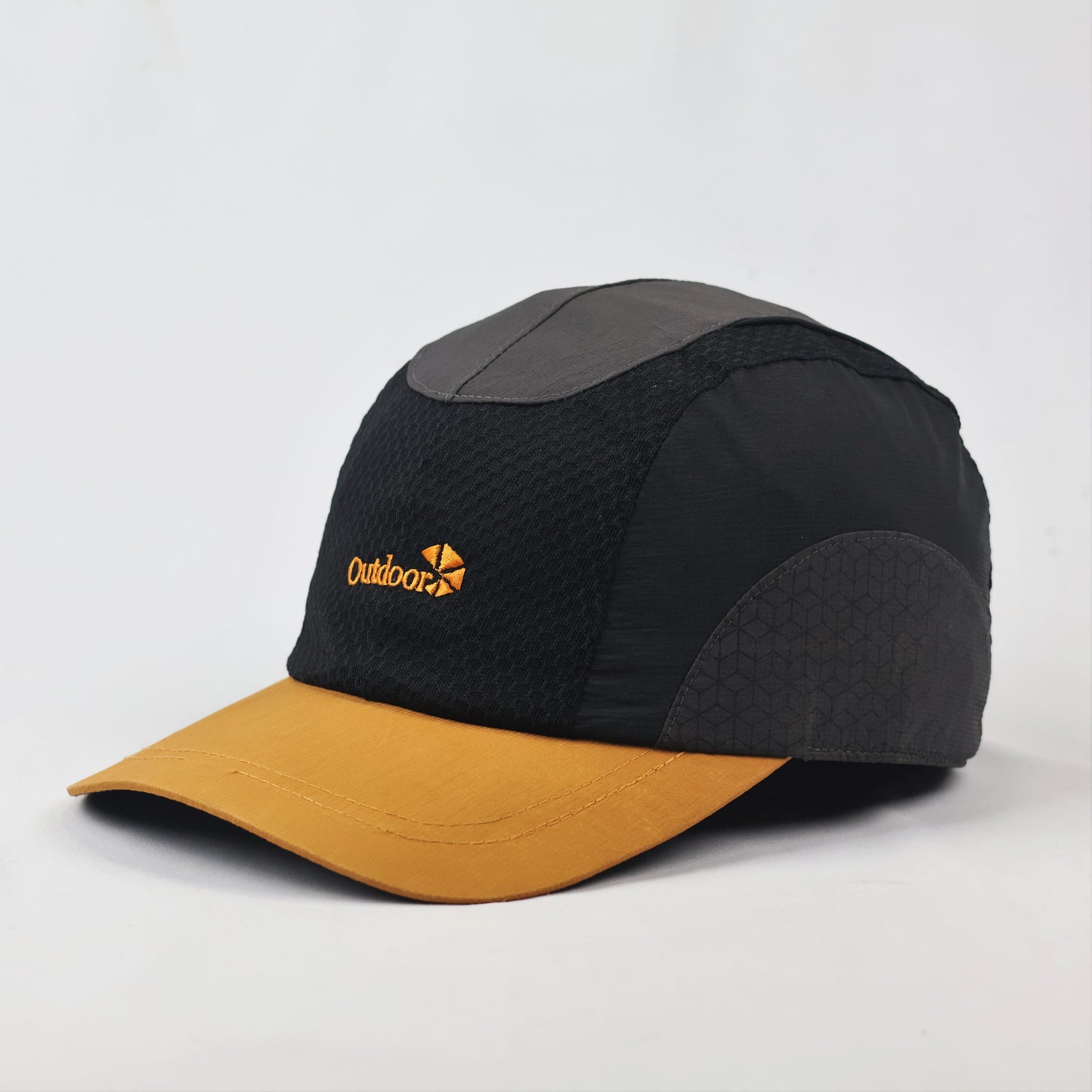 Thrifted Tan & Black Outdoor Series Baseball Cap - Lightweight Fit