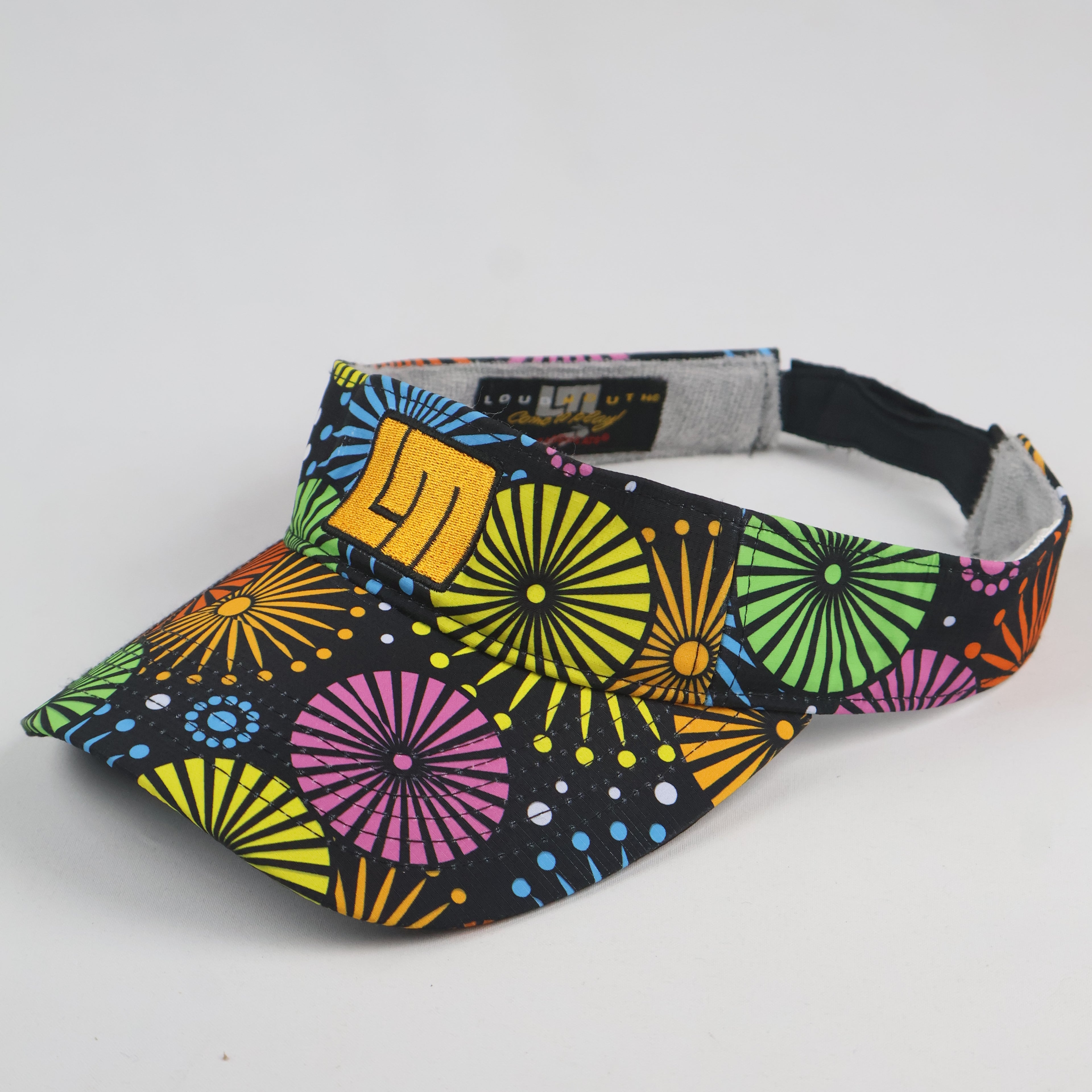 Loudmouth Golf x Headsweats Visor - "Fireworks" Pattern - Adjustable