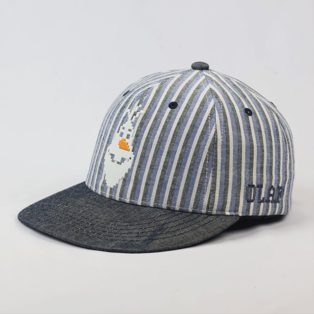 Disney Frozen Olaf Kids Thrifted Snapback - Blue & White Stripes