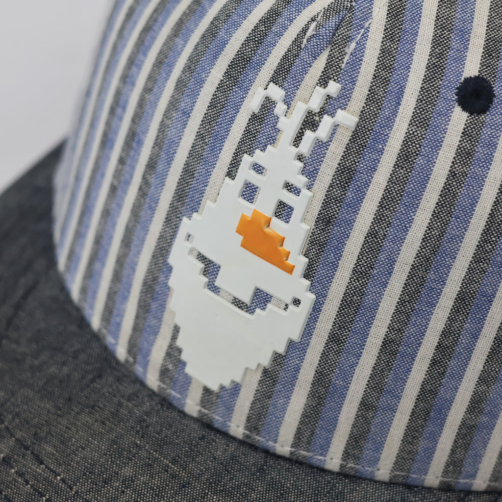Disney Frozen Olaf Kids Thrifted Snapback - Blue & White Stripes