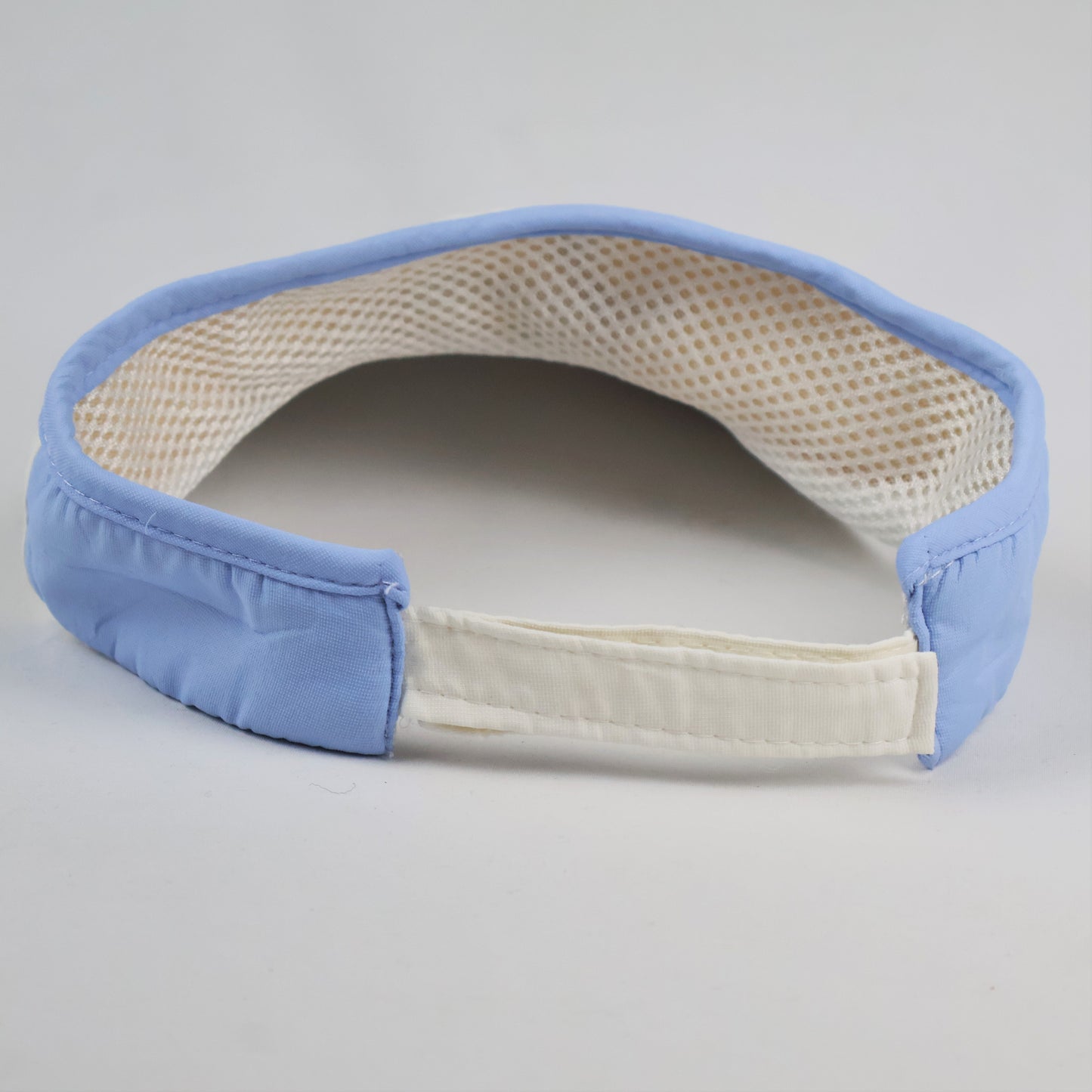 Feichang White & Blue Striped Sun Visor - Adjustable Sport Tennis Cap