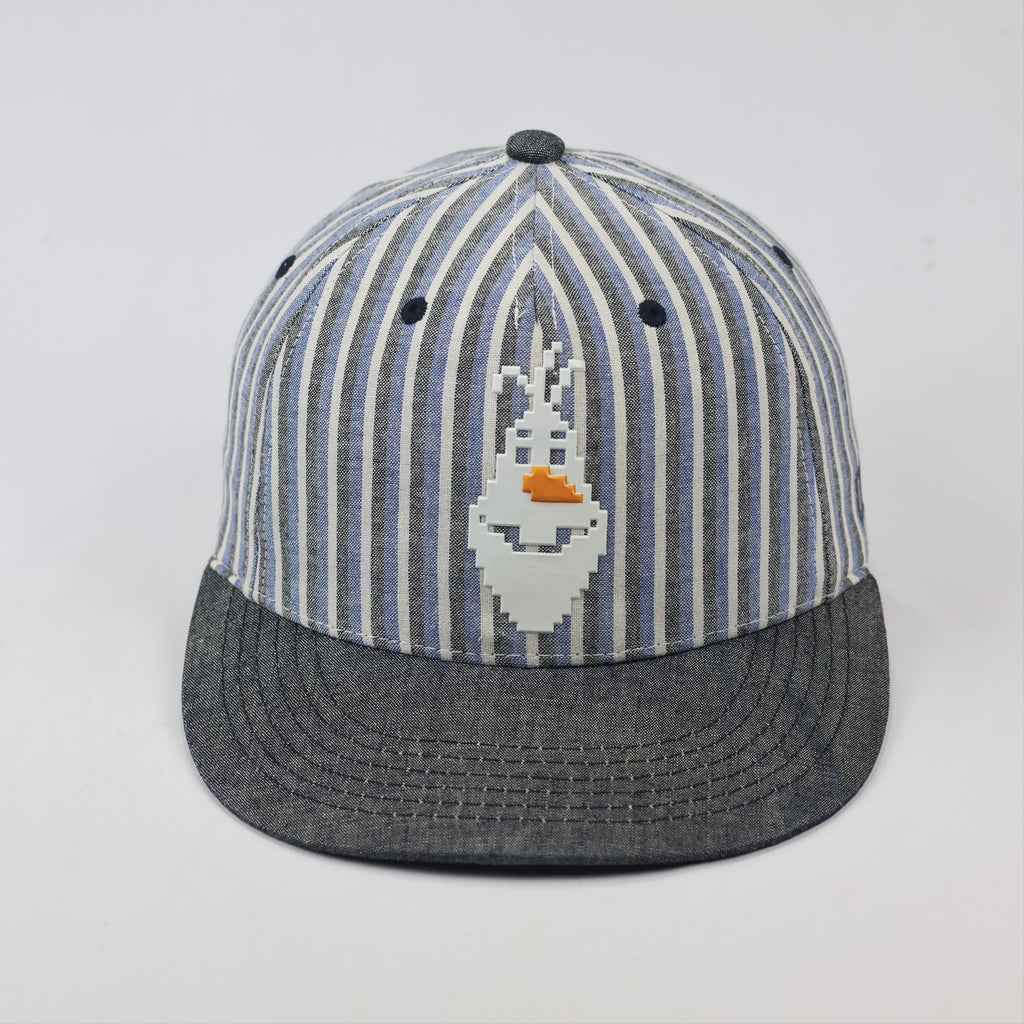 Disney Frozen Olaf Kids Thrifted Snapback - Blue & White Stripes