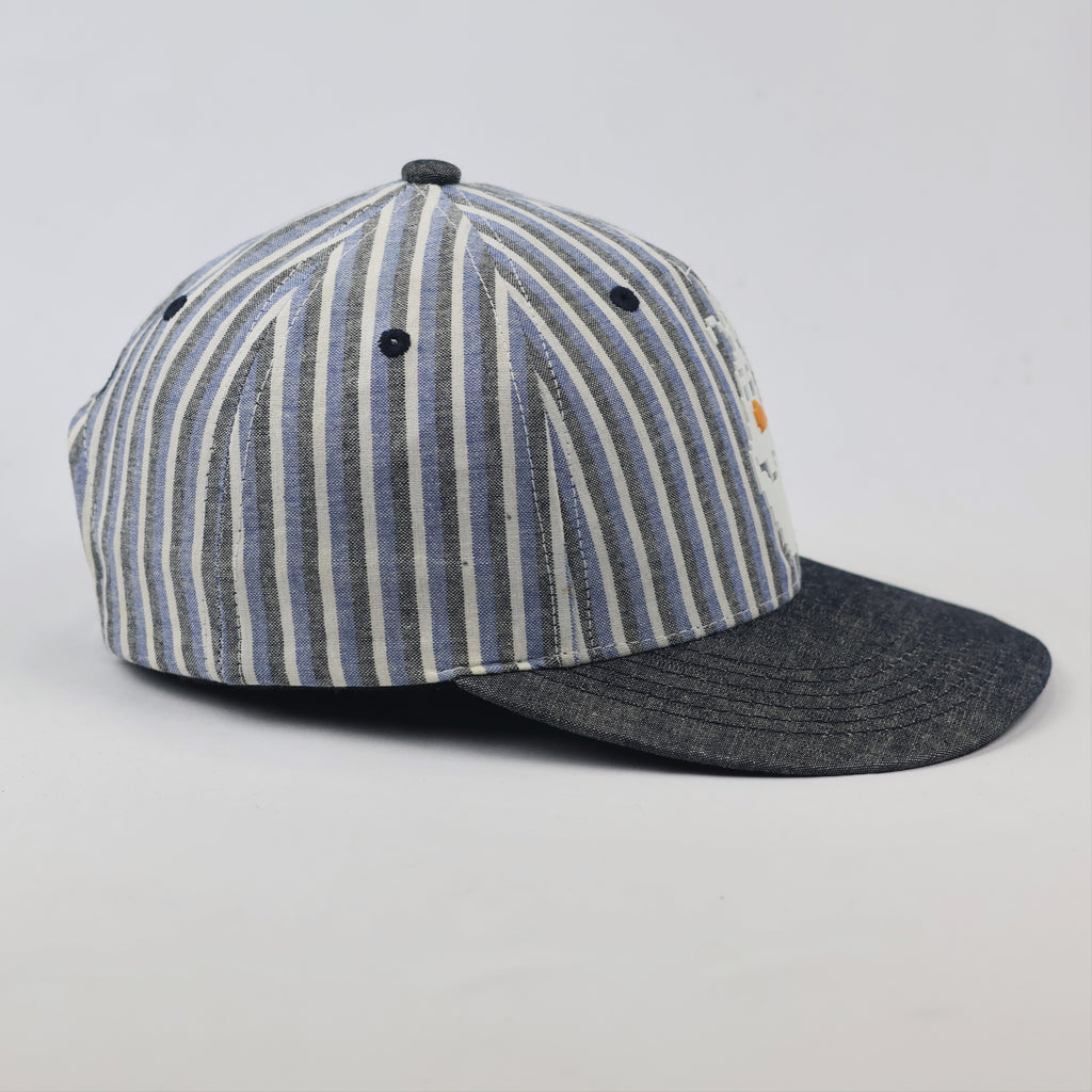 Disney Frozen Olaf Kids Thrifted Snapback - Blue & White Stripes