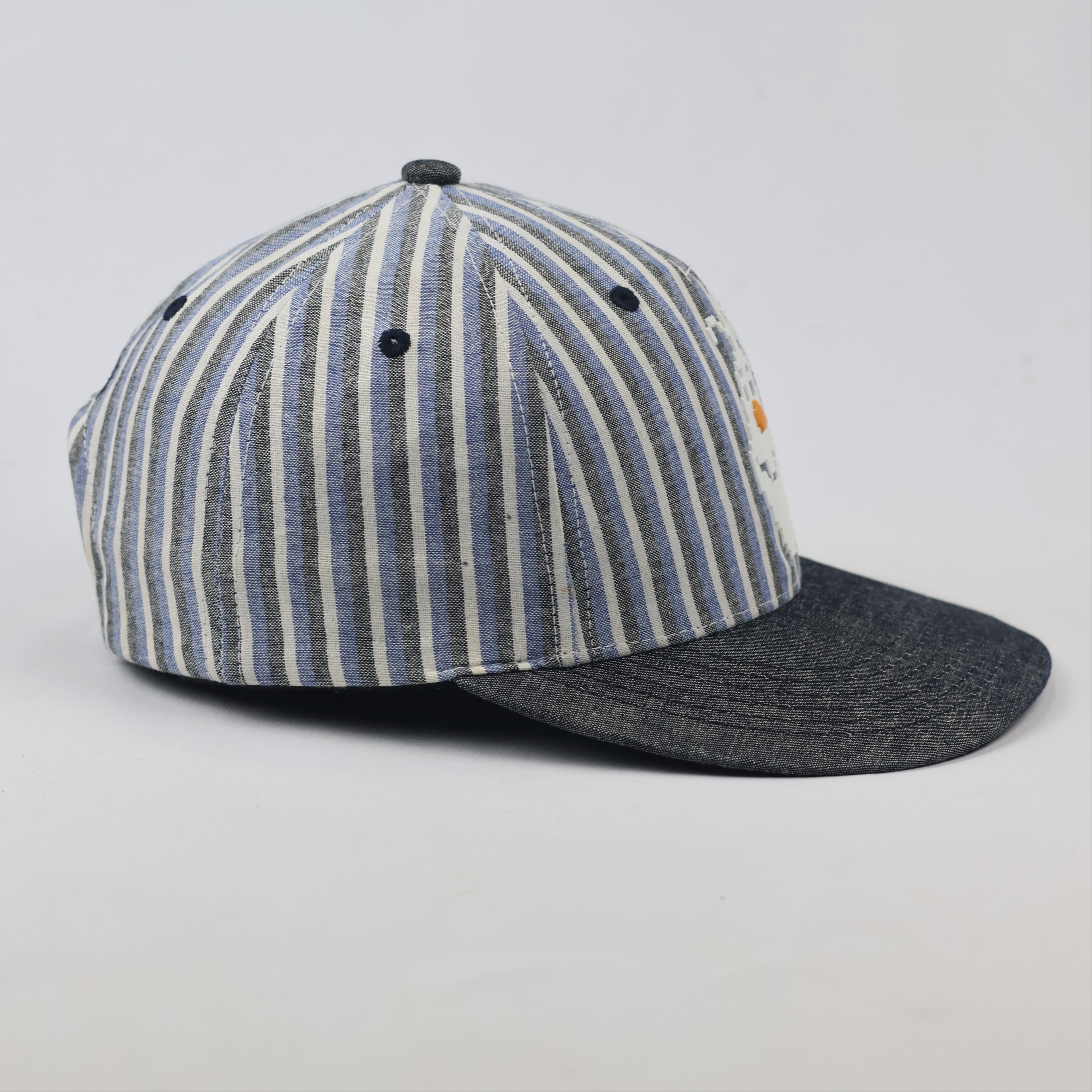 Disney Frozen Olaf Kids Thrifted Snapback - Blue & White Stripes
