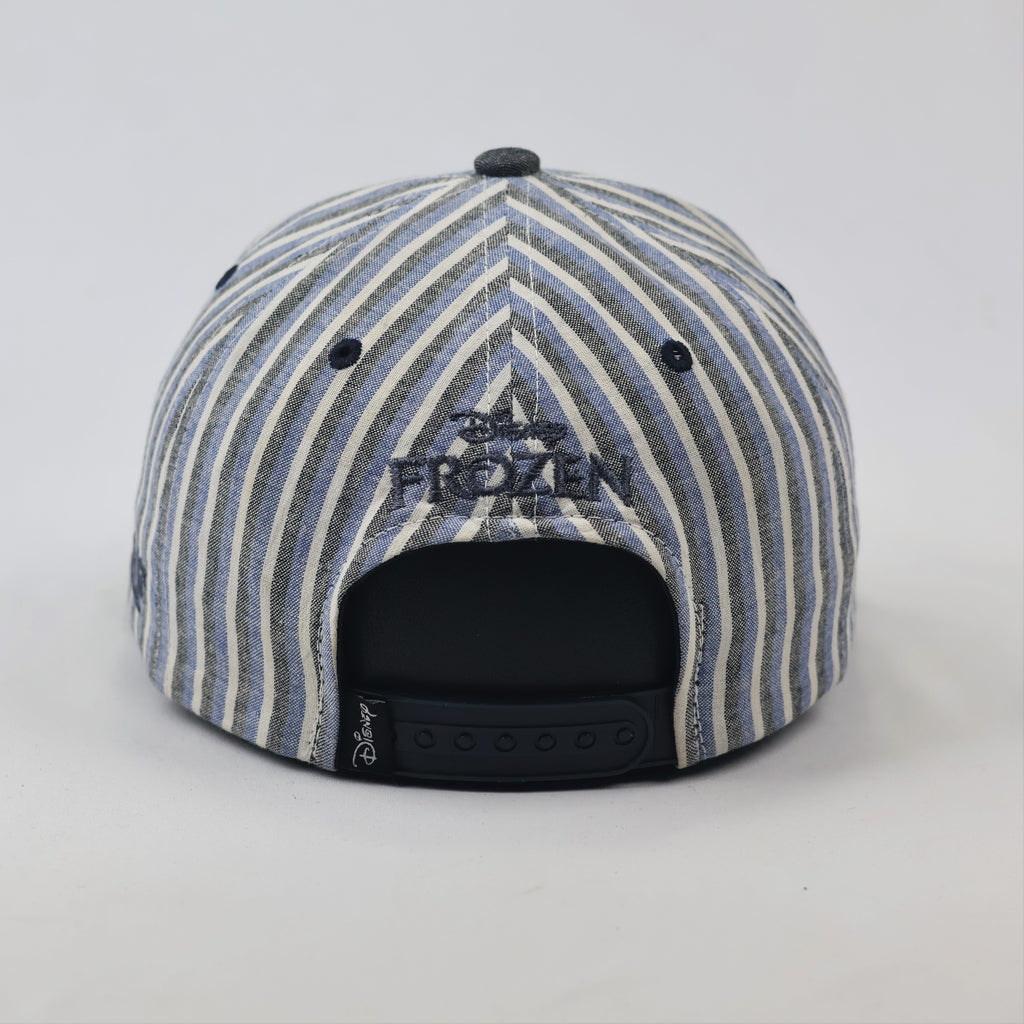 Disney Frozen Olaf Kids Thrifted Snapback - Blue & White Stripes
