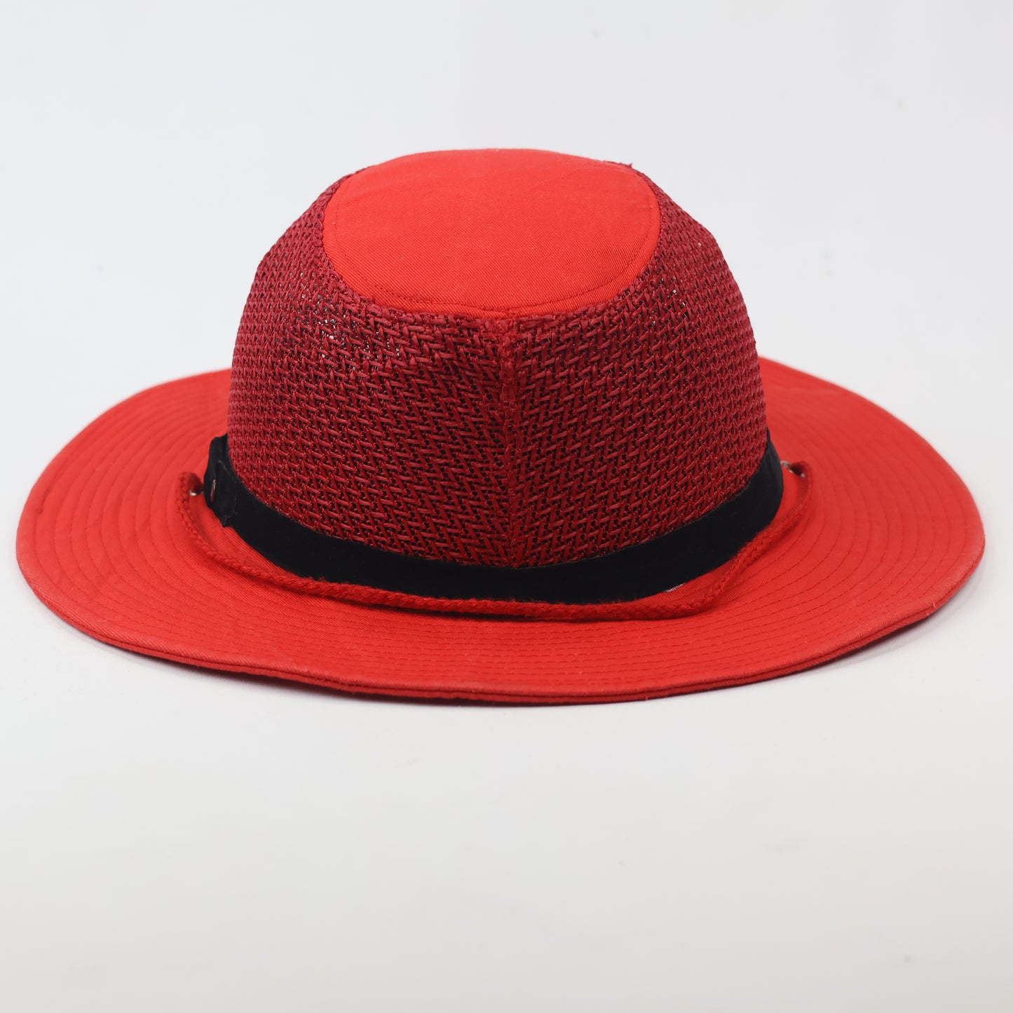 Vintage Korean "Maritime Safety" Red Outdoor Boonie Thrifted Hat