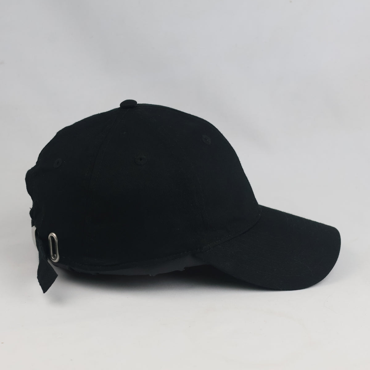 Thrifted H&M Basic Black Strapback Baseball Cap (56-62cm) | 10485