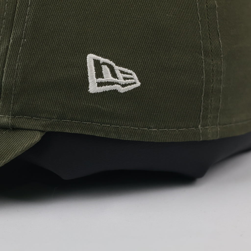 Vintage Thrifted NY Yankees New Era Adjustable Strapback - Olive Green MLB Baseball Hat