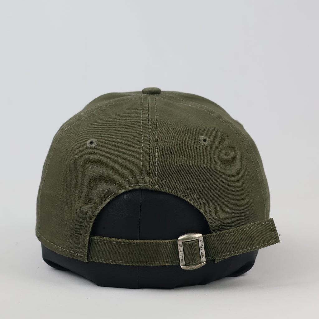Vintage Thrifted NY Yankees New Era Adjustable Strapback - Olive Green MLB Baseball Hat