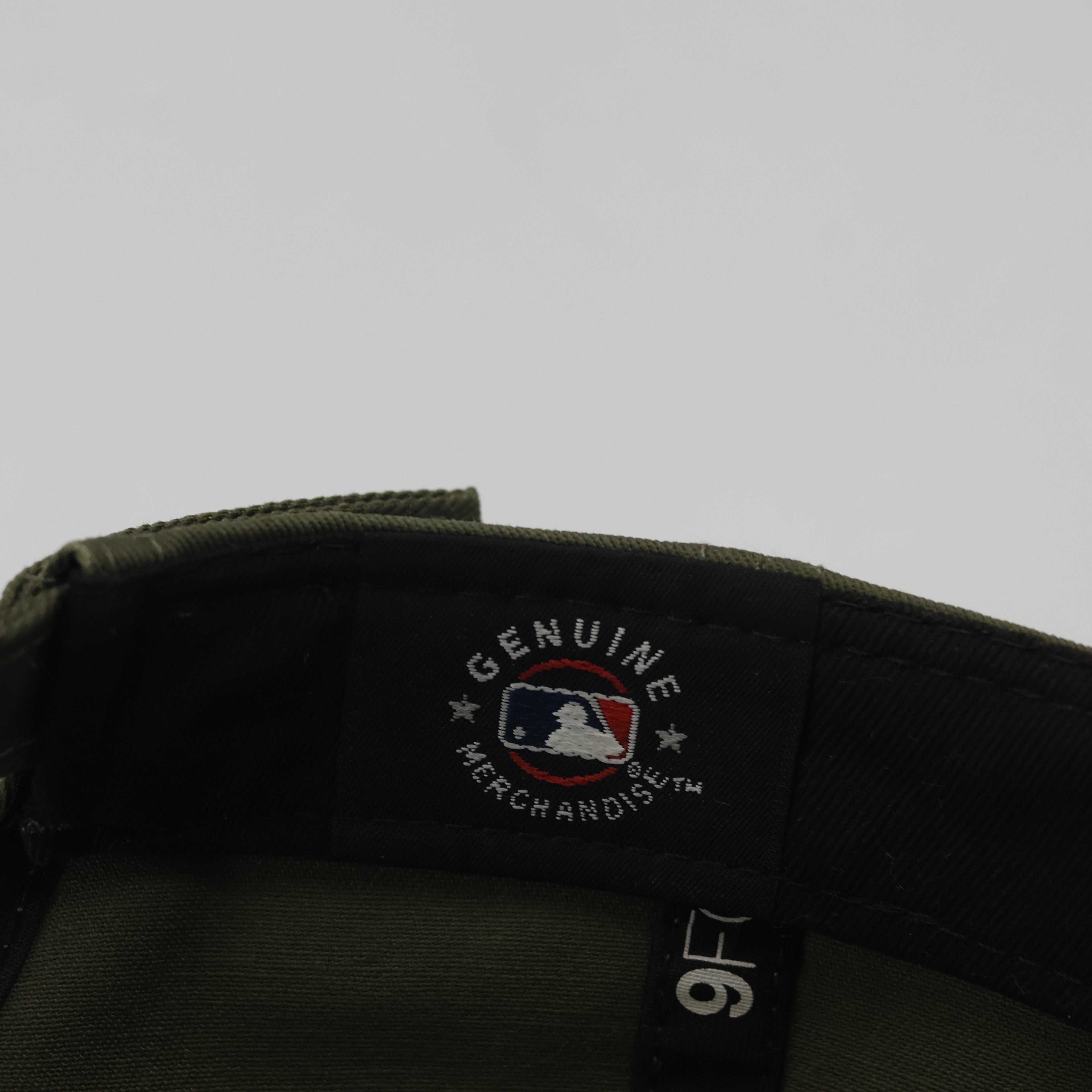 Vintage Thrifted NY Yankees New Era Adjustable Strapback - Olive Green MLB Baseball Hat