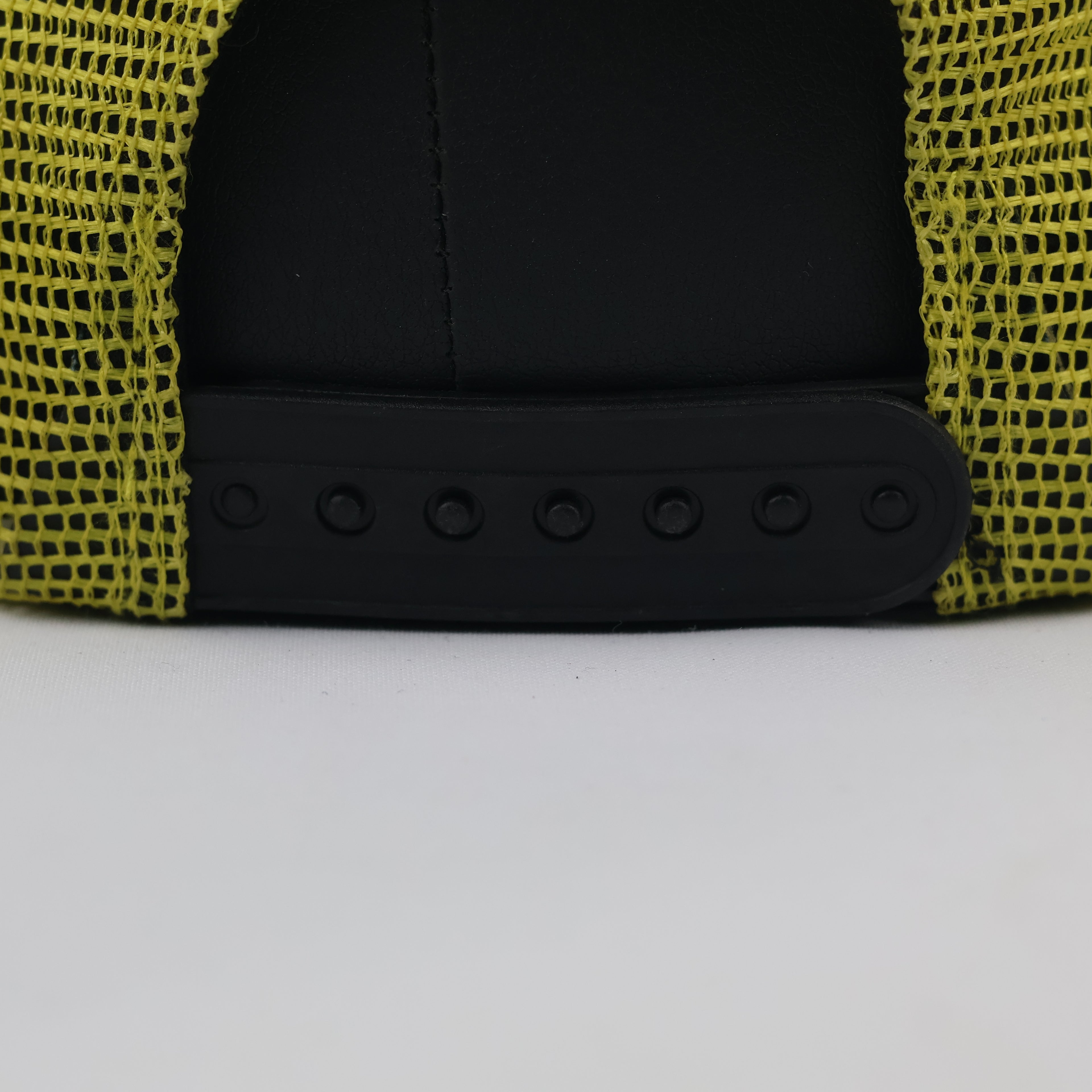 Vintage Airblaster Logo Patch Trucker Cap - Yellow & Black Mesh Hat