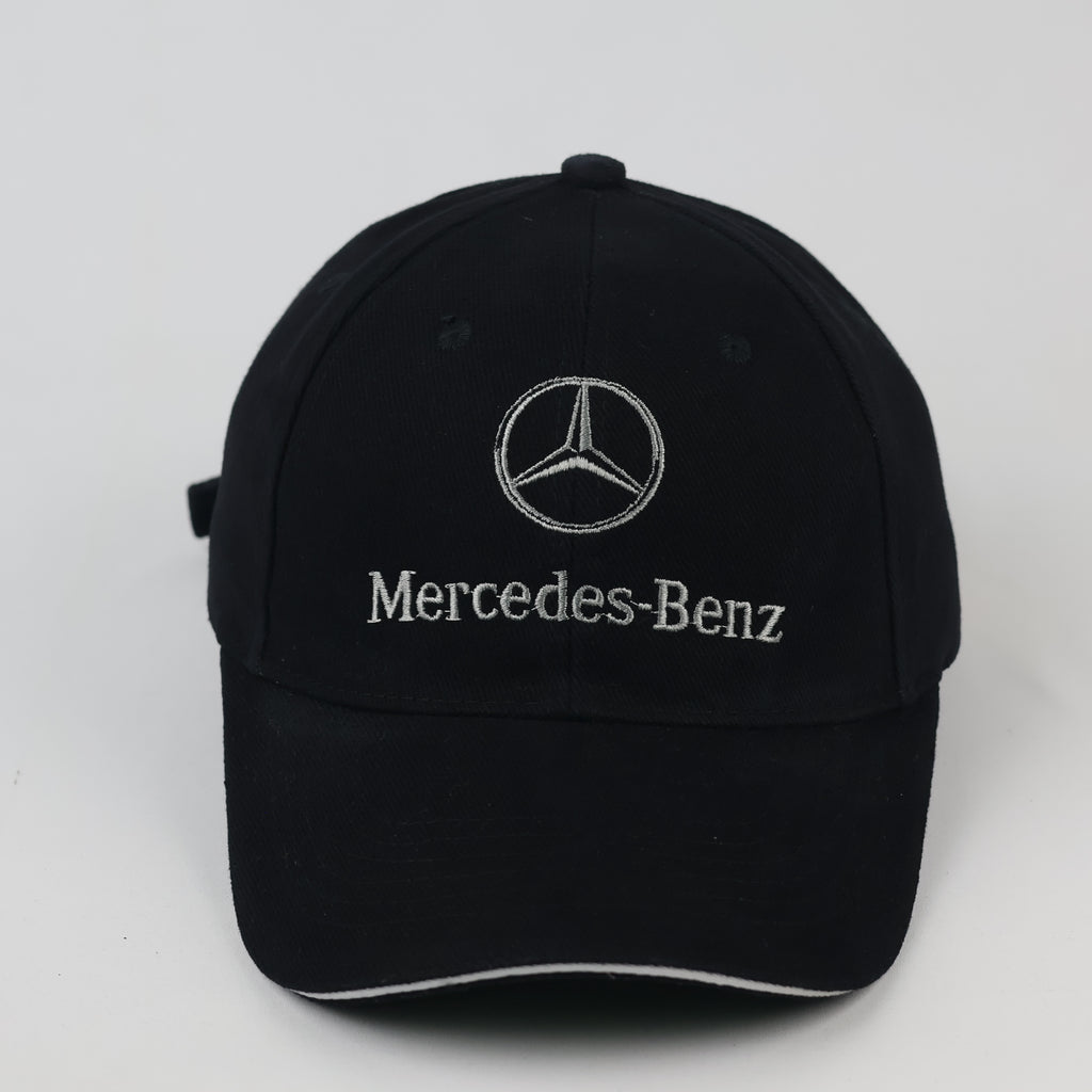 Mercedes-Benz Logo Casual Baseball Cap | Thrifted Black Car Hat 56-58cm