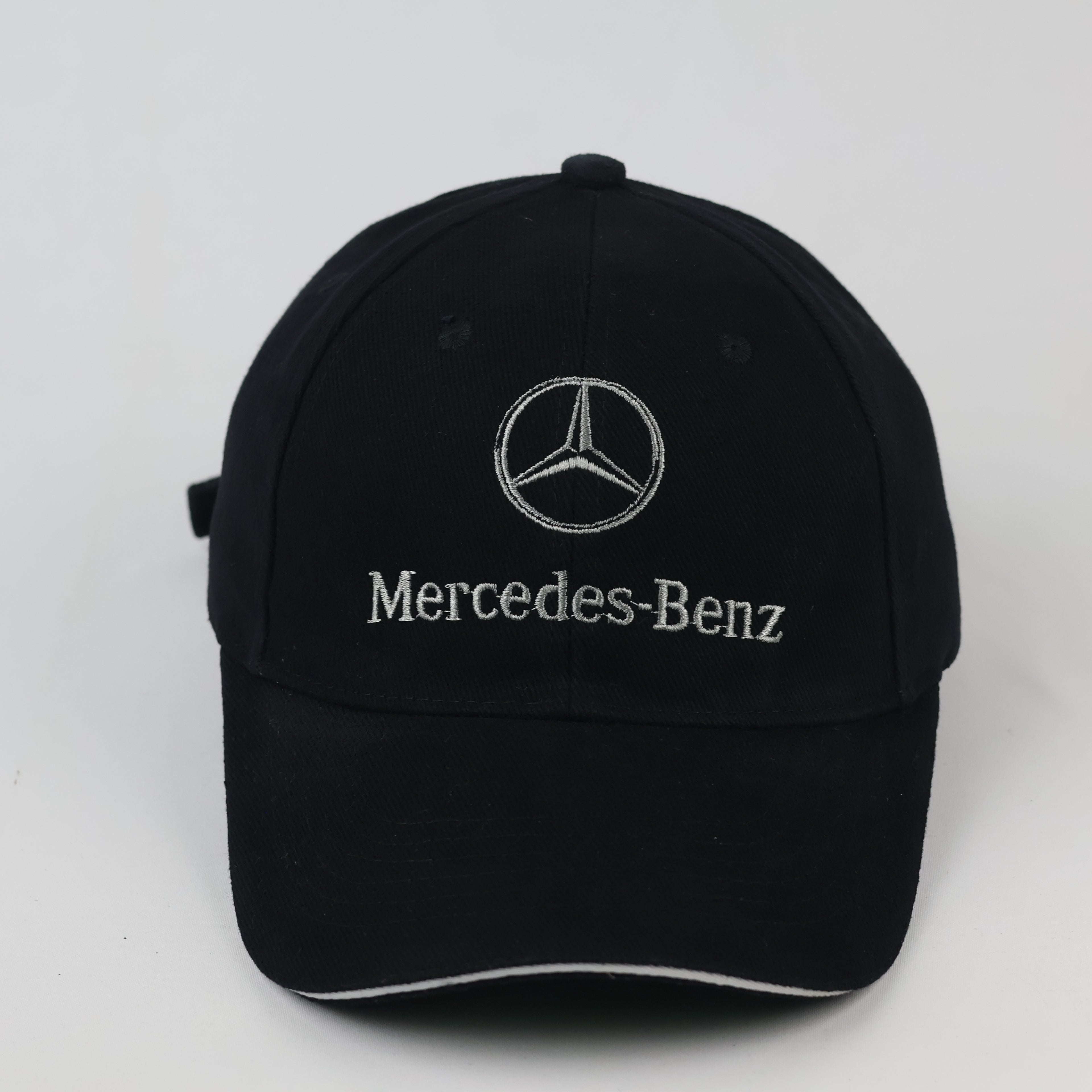 Mercedes-Benz Logo Casual Baseball Cap | Thrifted Black Car Hat 56-58cm