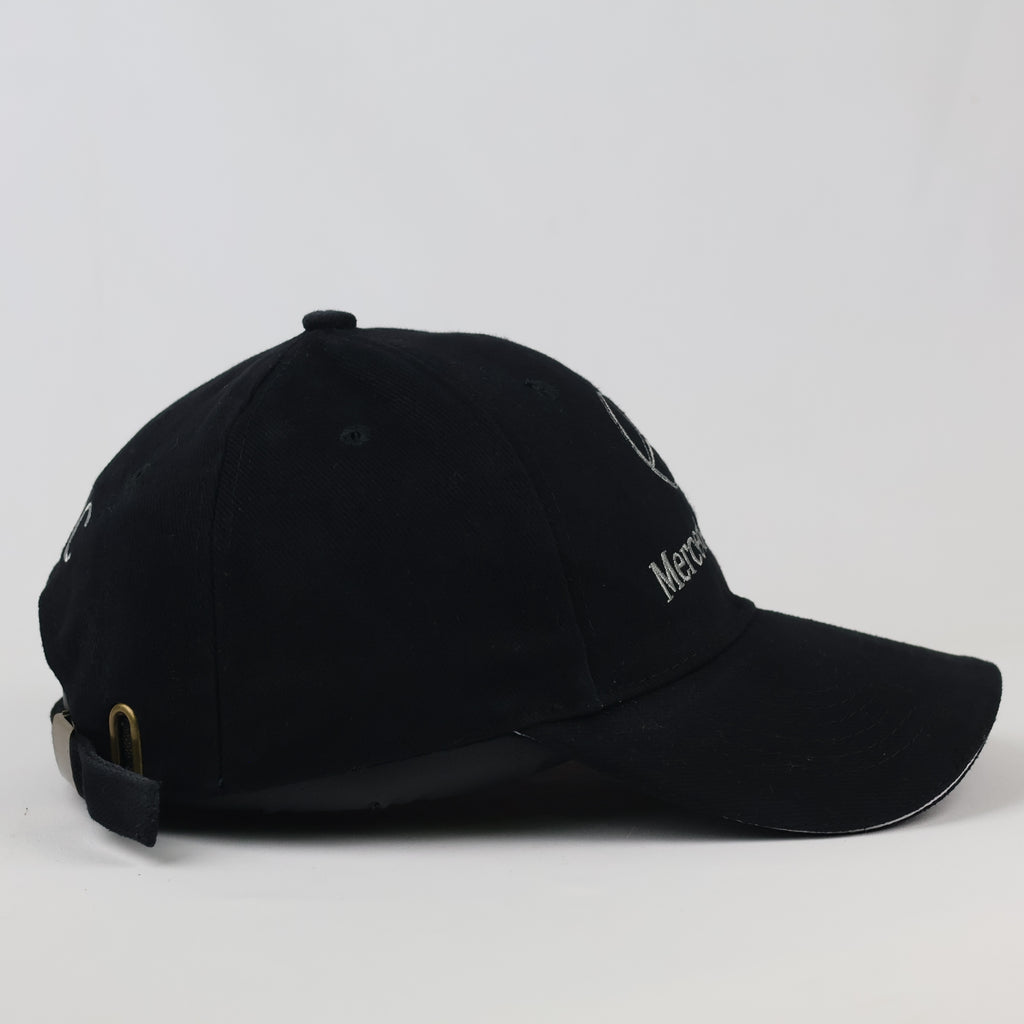 Mercedes-Benz Logo Casual Baseball Cap | Thrifted Black Car Hat 56-58cm