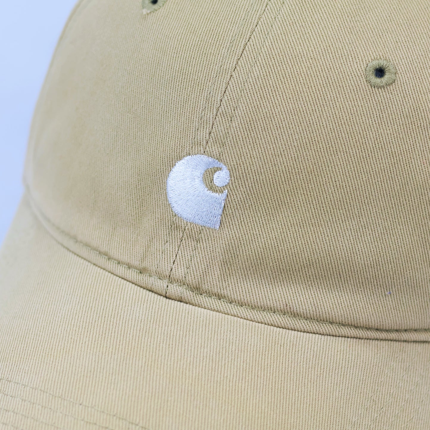 Carhartt Work In Progress Beige Cotton Thrifted Cap - Pre-Loved Distressed Style