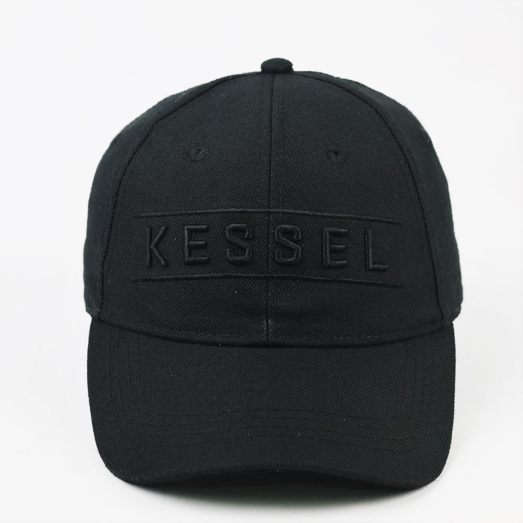 Kessel Embroidered Logo Snapback - Black Wool Blend Streetwear Hat