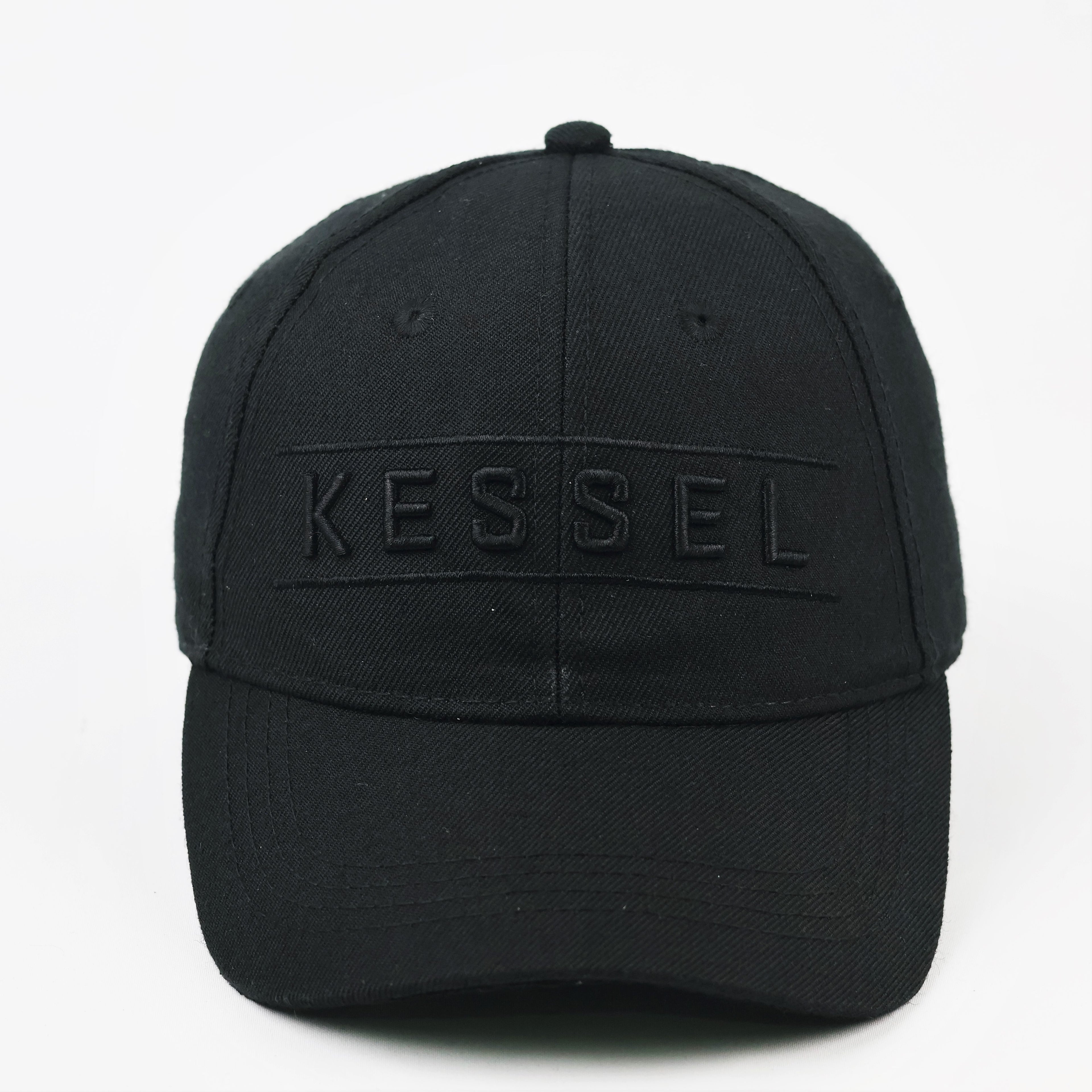 Kessel Embroidered Logo Snapback - Black Wool Blend Streetwear Hat