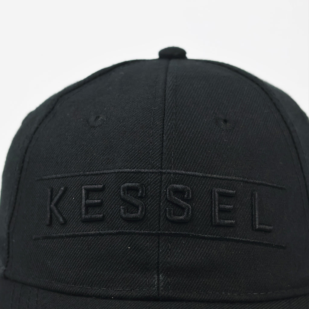 Kessel Embroidered Logo Snapback - Black Wool Blend Streetwear Hat