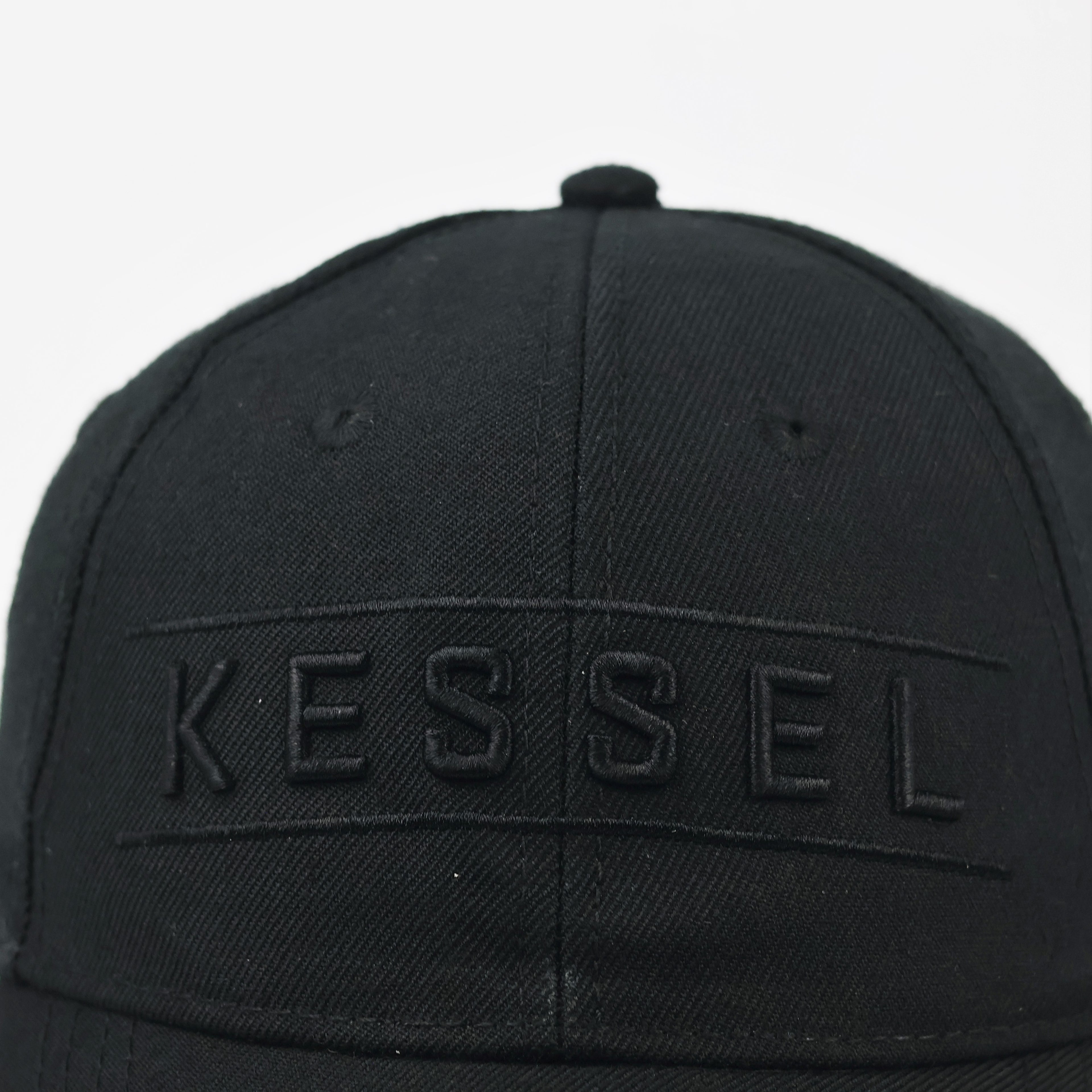 Kessel Embroidered Logo Snapback - Black Wool Blend Streetwear Hat