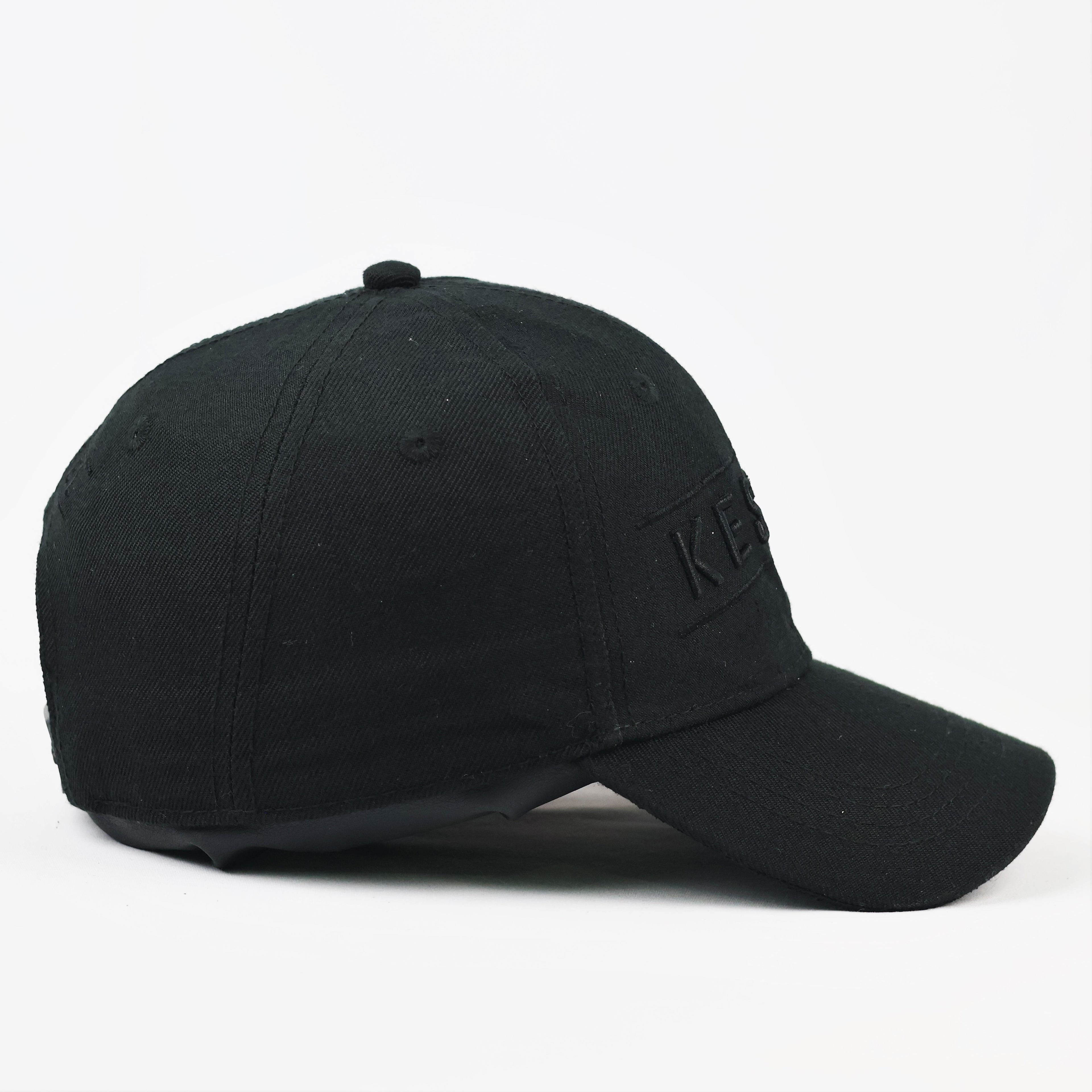 Kessel Embroidered Logo Snapback - Black Wool Blend Streetwear Hat