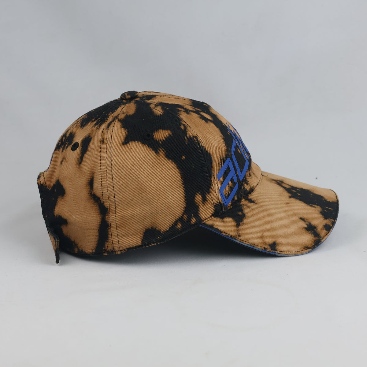 Thrifted Adidas Tan & Black Custom Baseball Hat (54-55cm) |10465