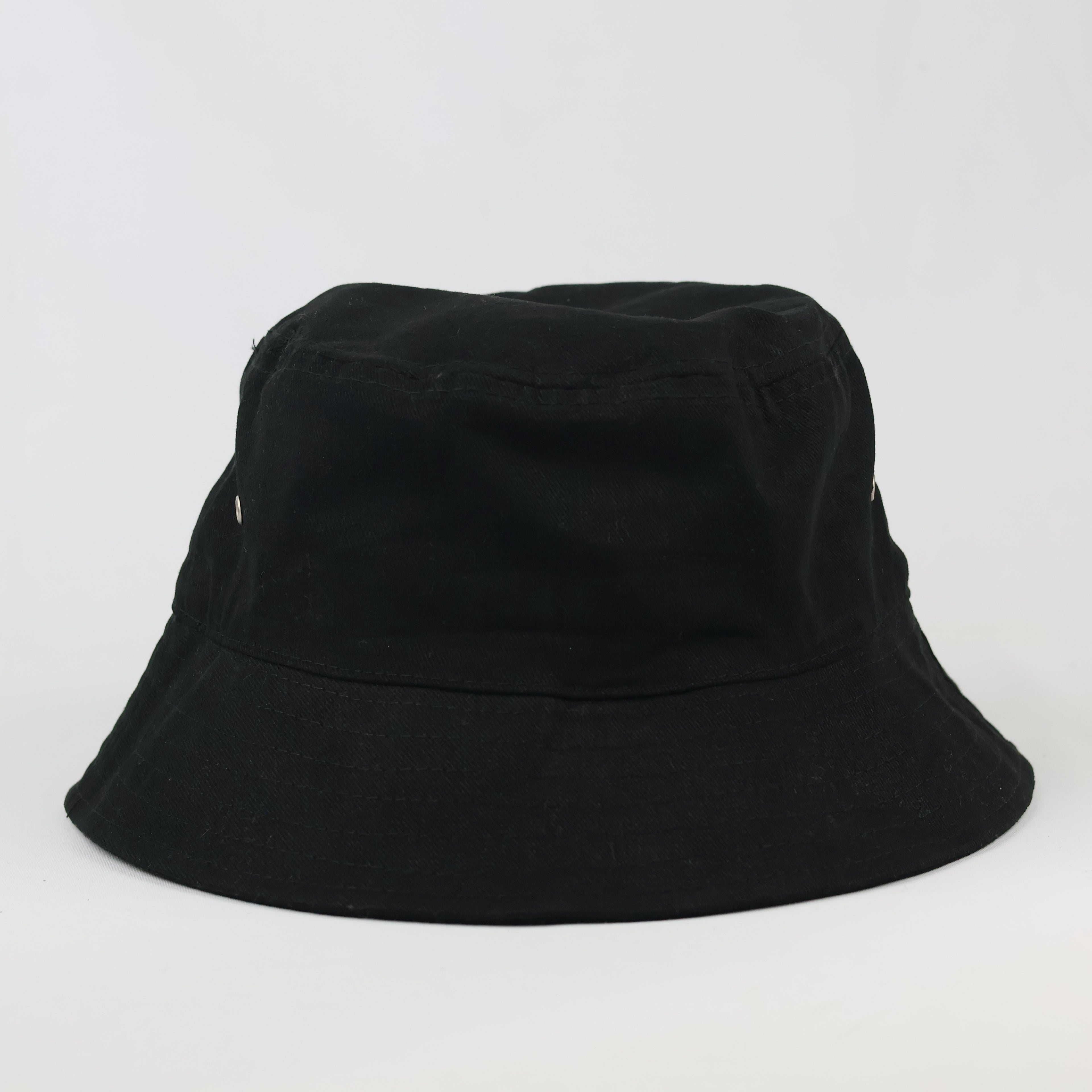 Retro Pepsi Cola Logo Bucket Hat - Classic Black Festival Rave Cap