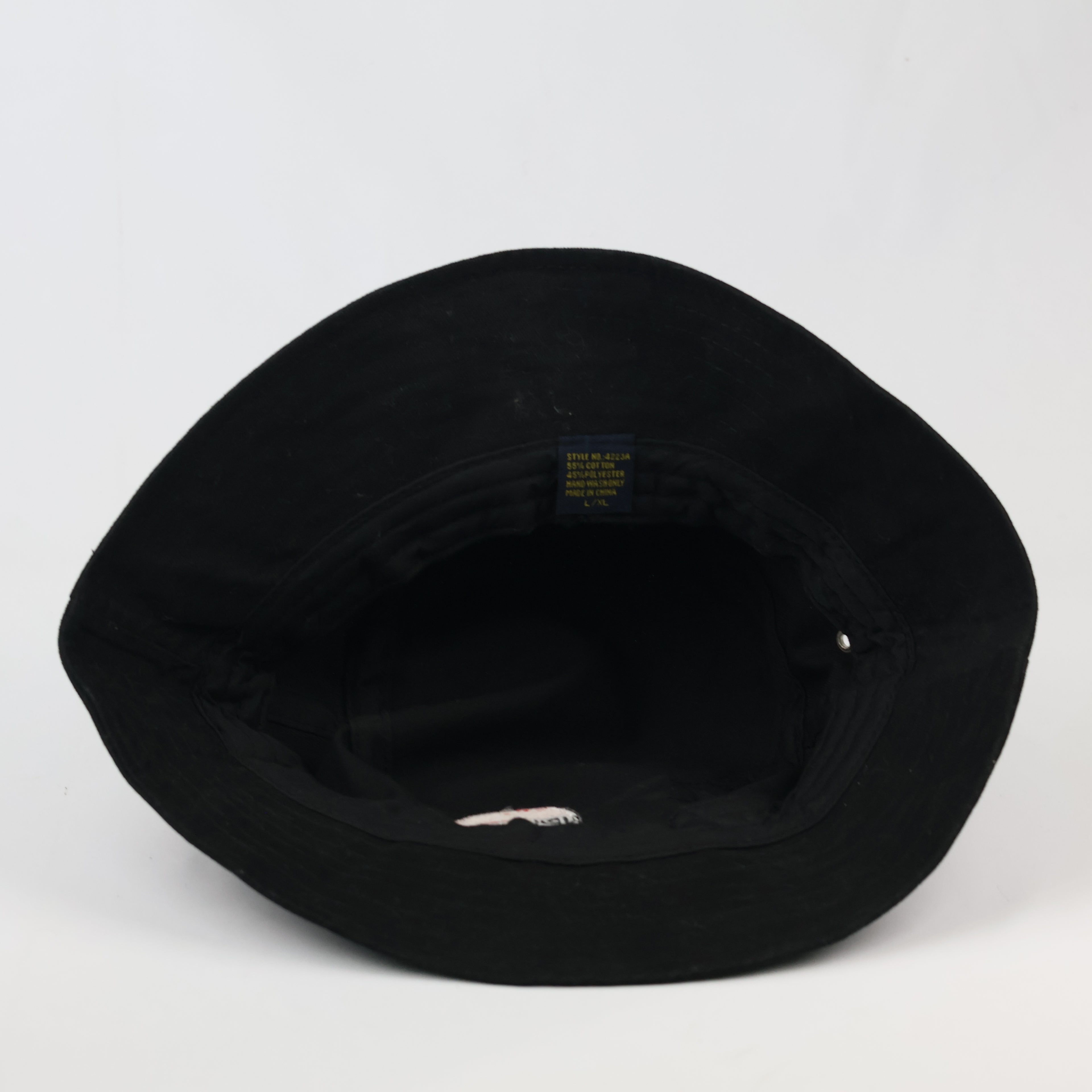 Retro Pepsi Cola Logo Bucket Hat - Classic Black Festival Rave Cap