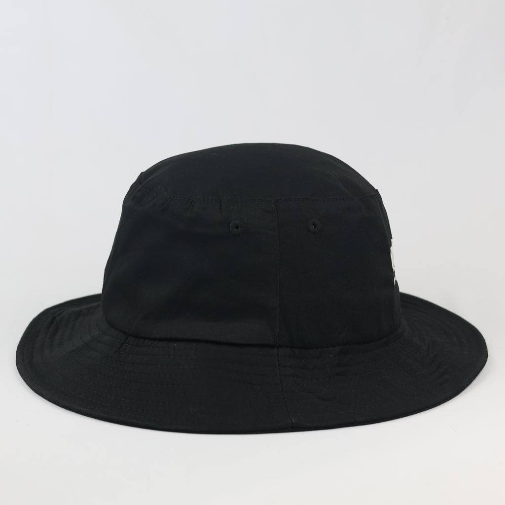 Retro Pioneer Brewing Company Casual Bucket Hat | Thrifted Black Cap 58-59cm