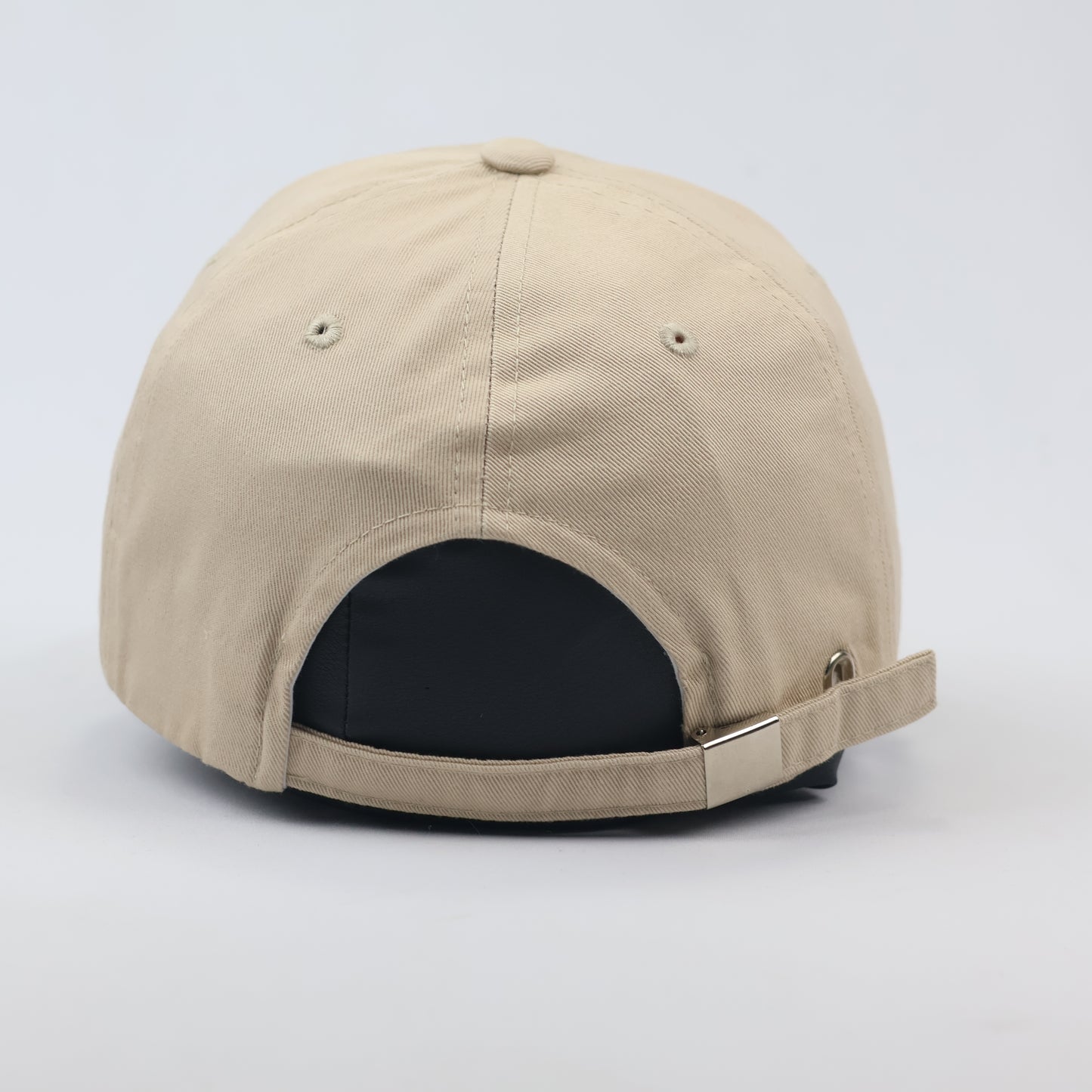 Minimalist Beige "MATCHPOINT" Embroidered Baseball Thrifted Cap - Adjustable