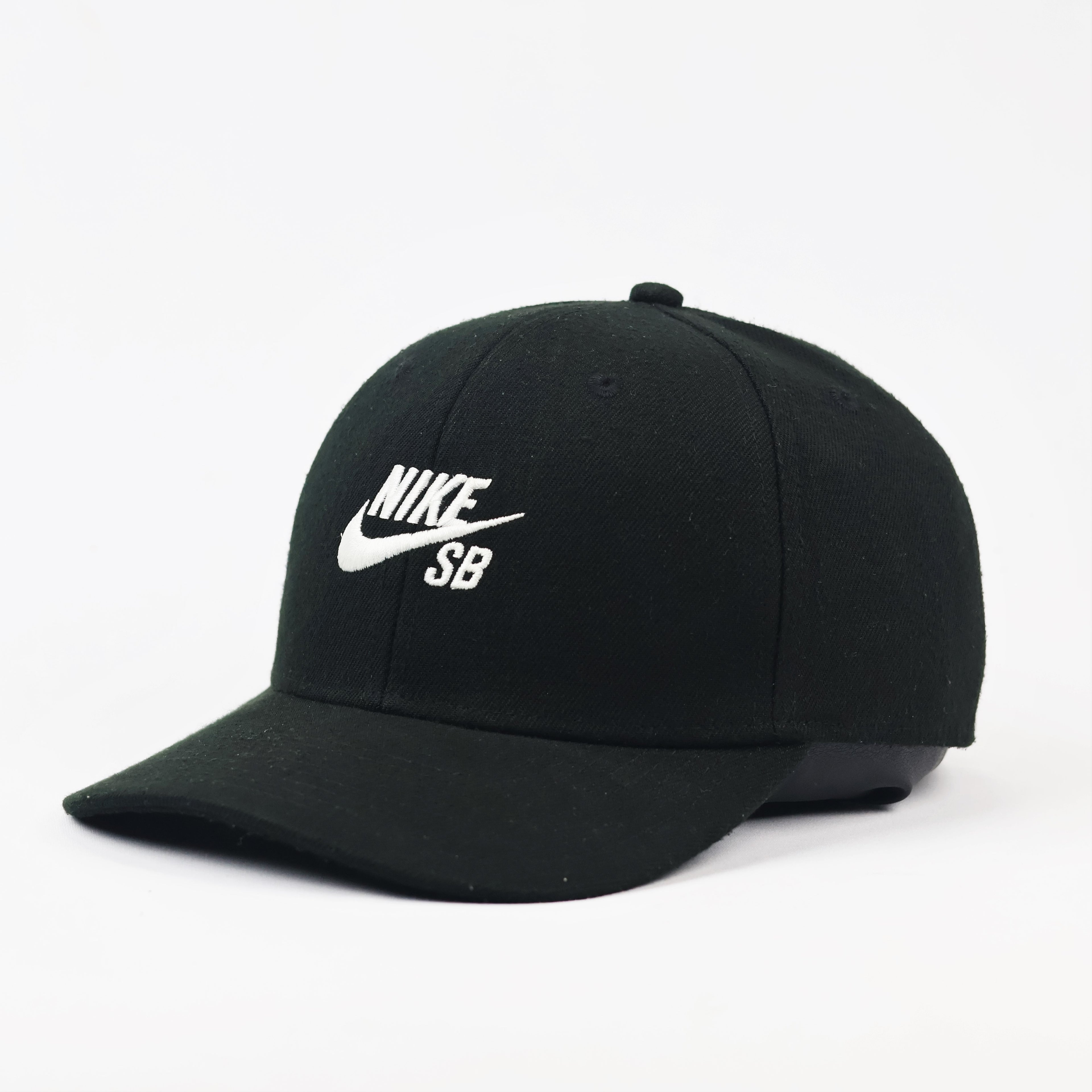 Nike SB Youth Black Thrifted Snapback Cap - Classic Embroidered Hat